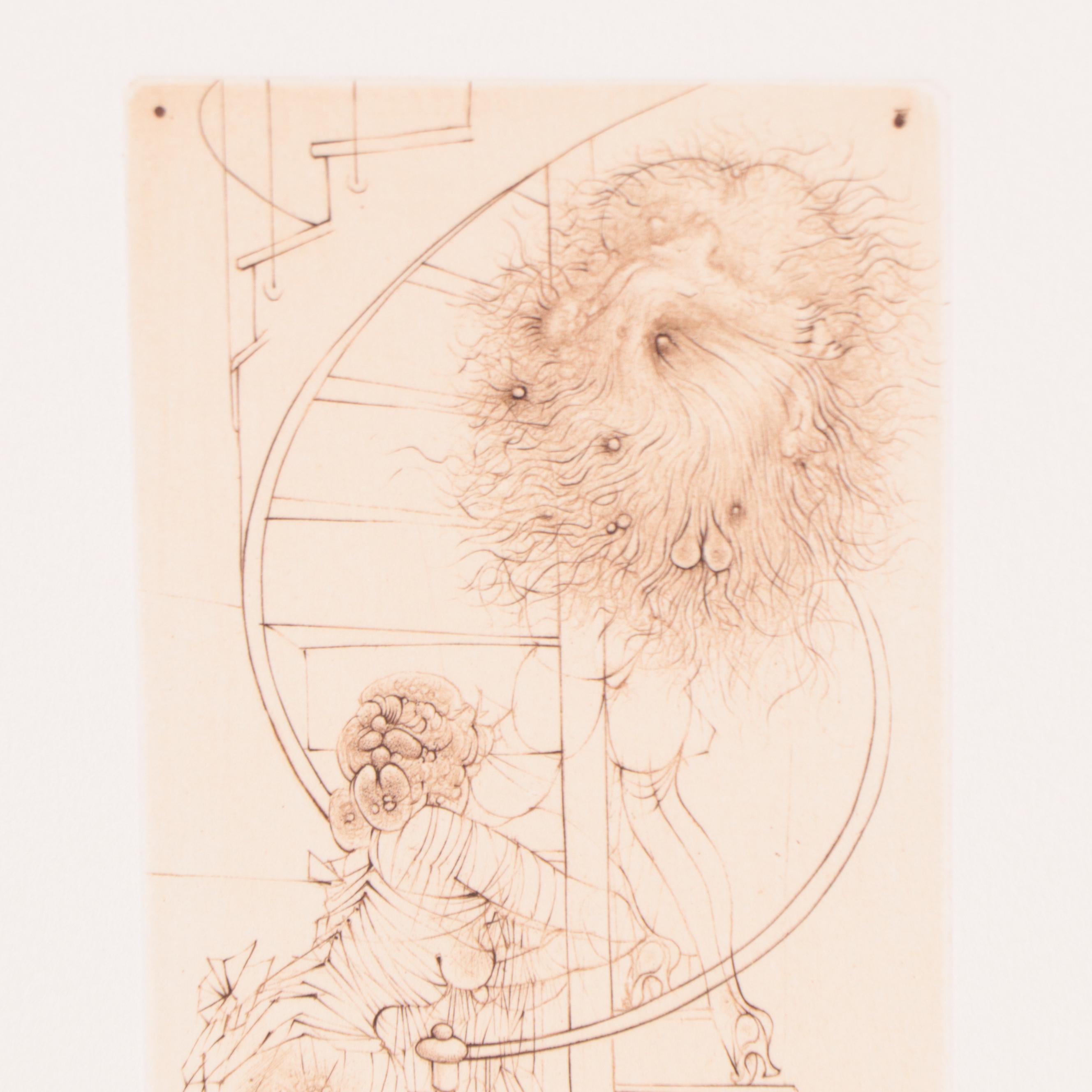 Hans Bellmer Etching from "Madame Edwarda," Circa 1965