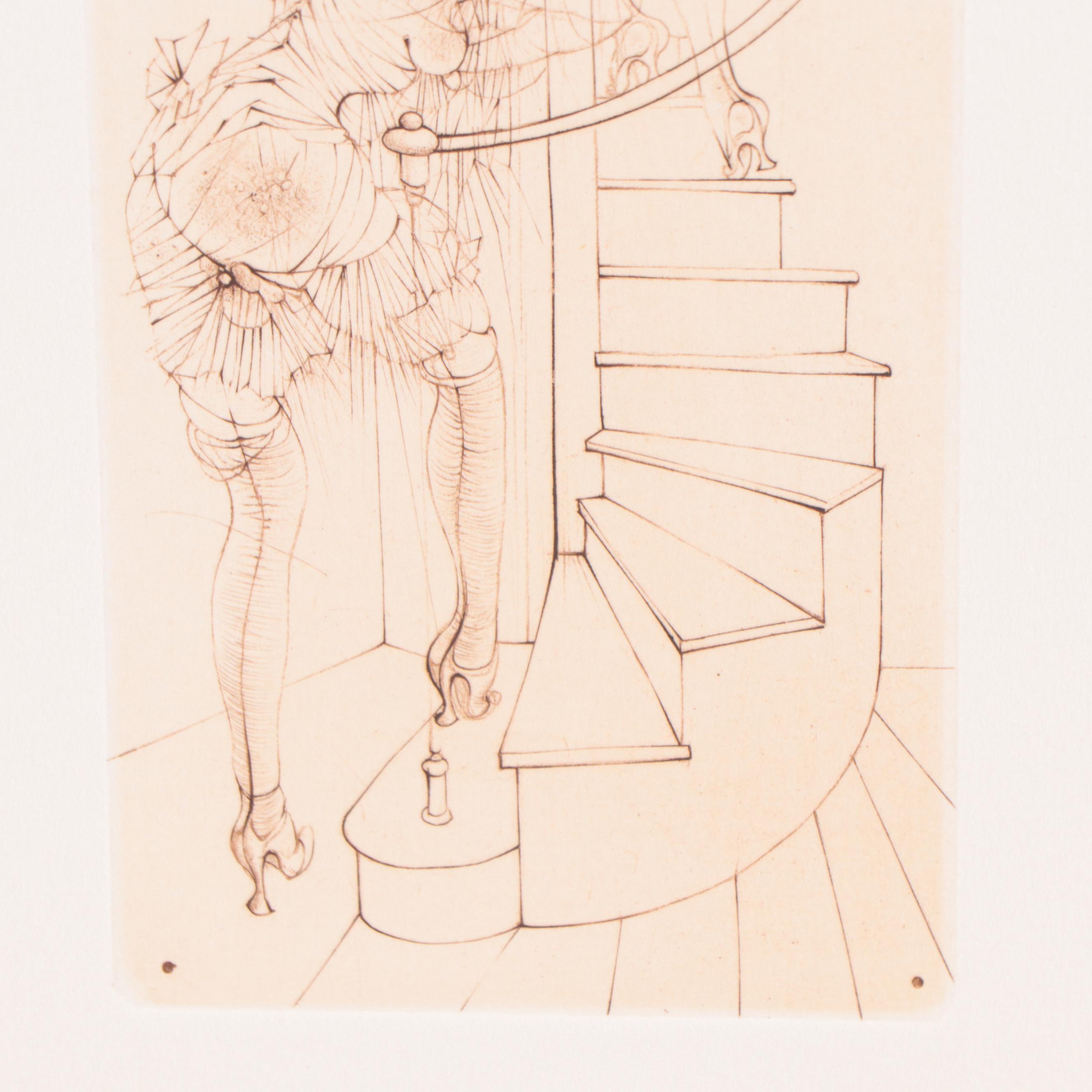Hans Bellmer Etching from "Madame Edwarda," Circa 1965