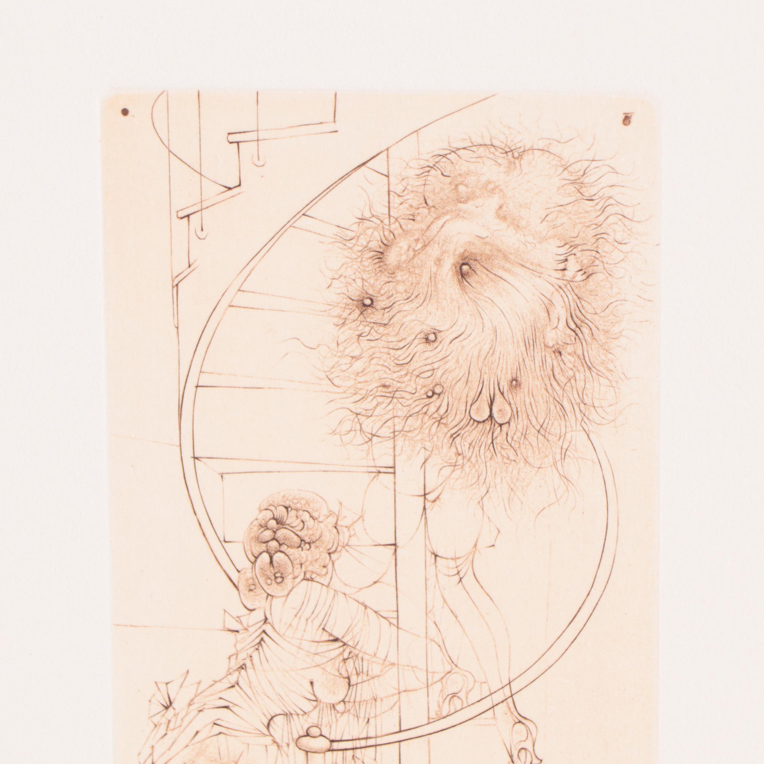 Hans Bellmer Etching from "Madame Edwarda," Circa 1965