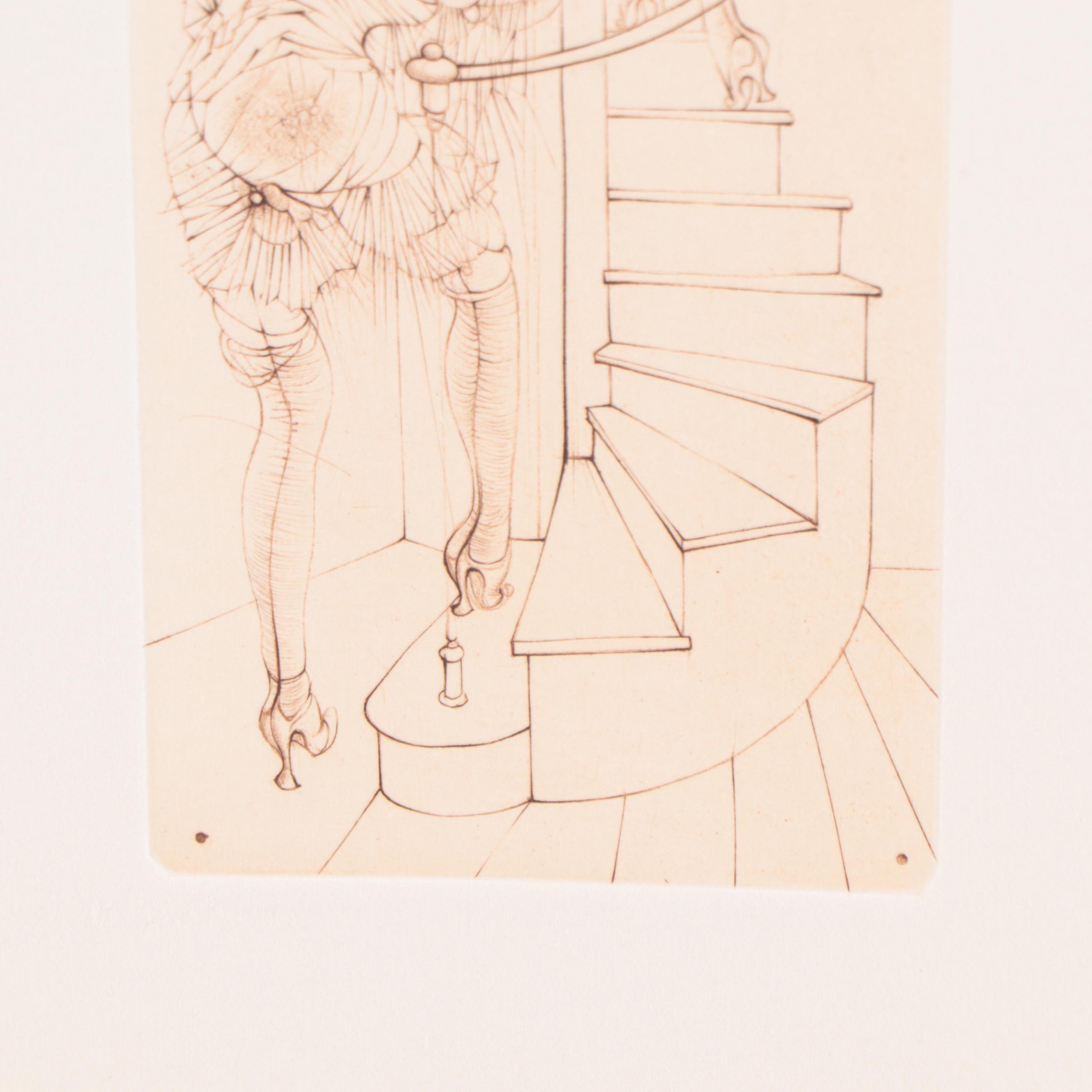 Hans Bellmer Etching from "Madame Edwarda," Circa 1965