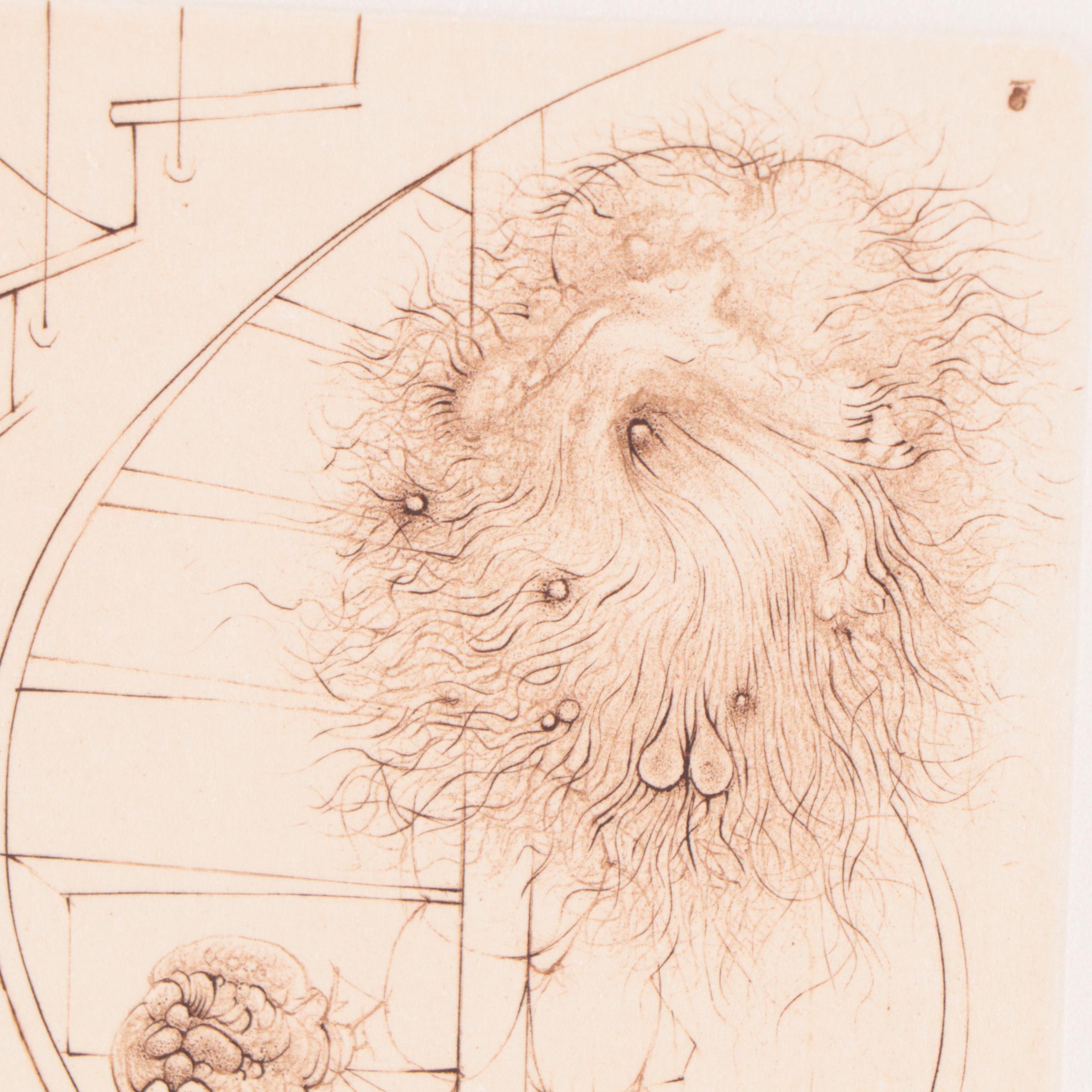 Hans Bellmer Etching from "Madame Edwarda," Circa 1965