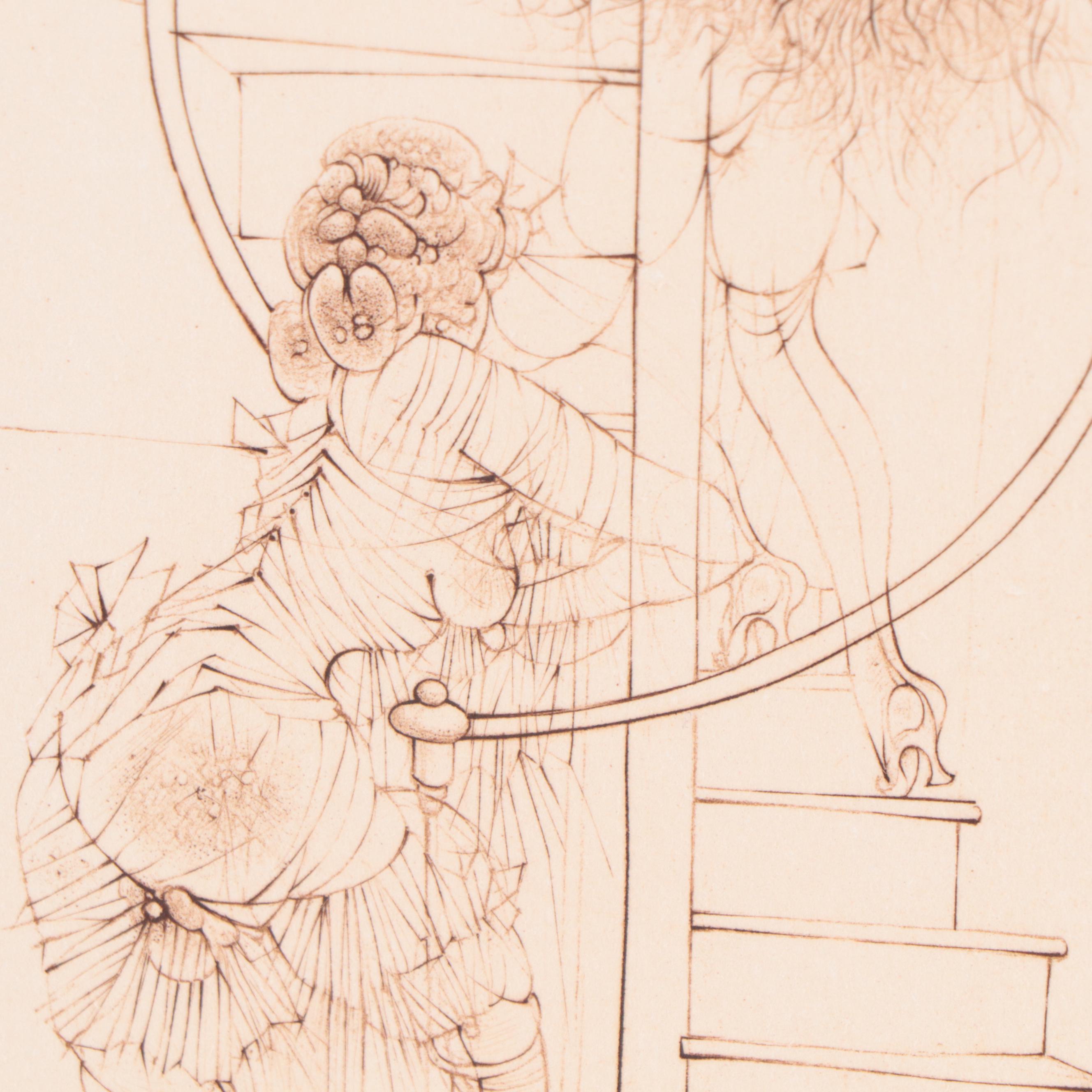 Hans Bellmer Etching from "Madame Edwarda," Circa 1965
