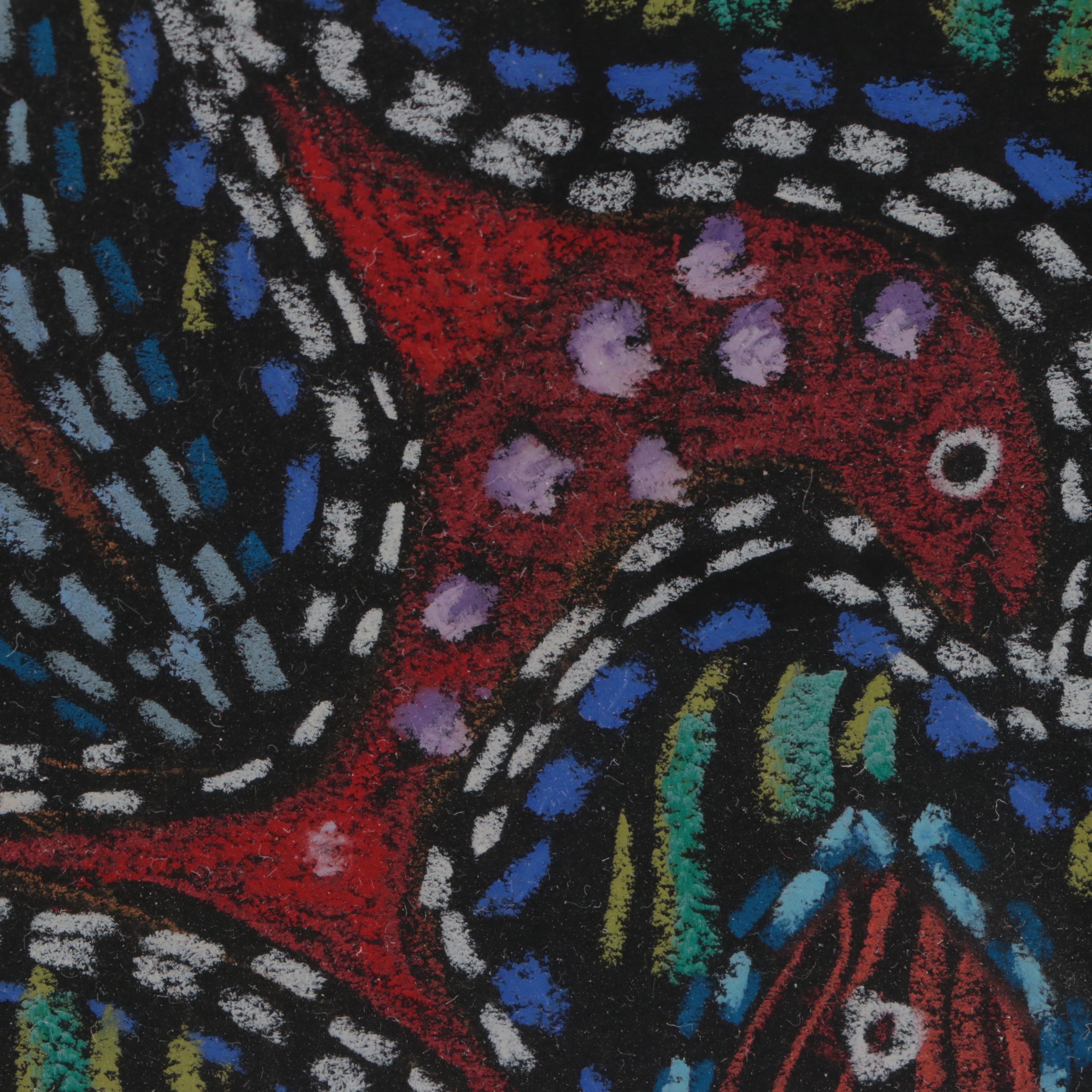 Janet Jackson Pastel Drawing "Some Sink, Some Swim"