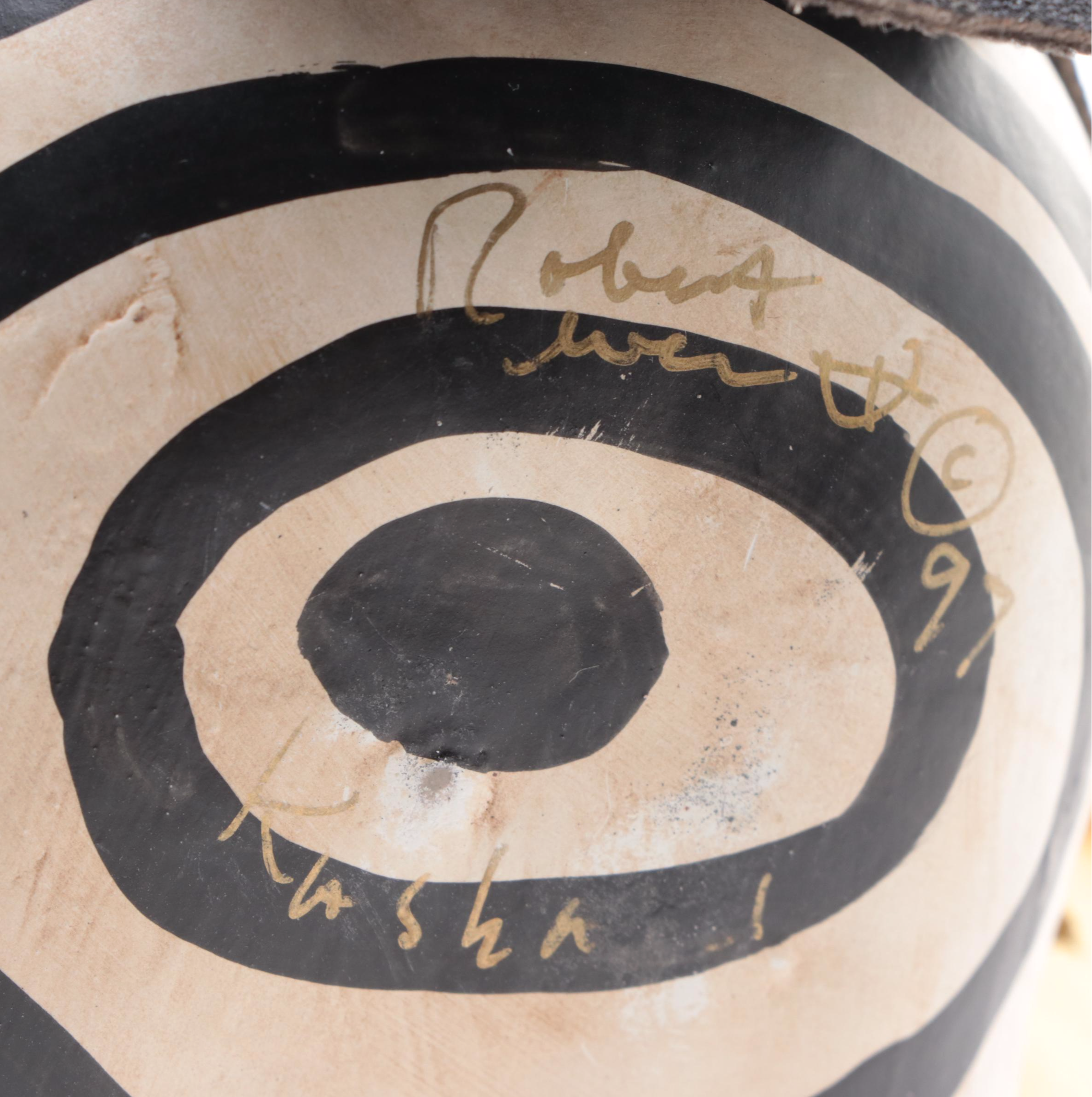 Artist Signed Handcrafted Mixed Media Clown Kachina Doll, 1997