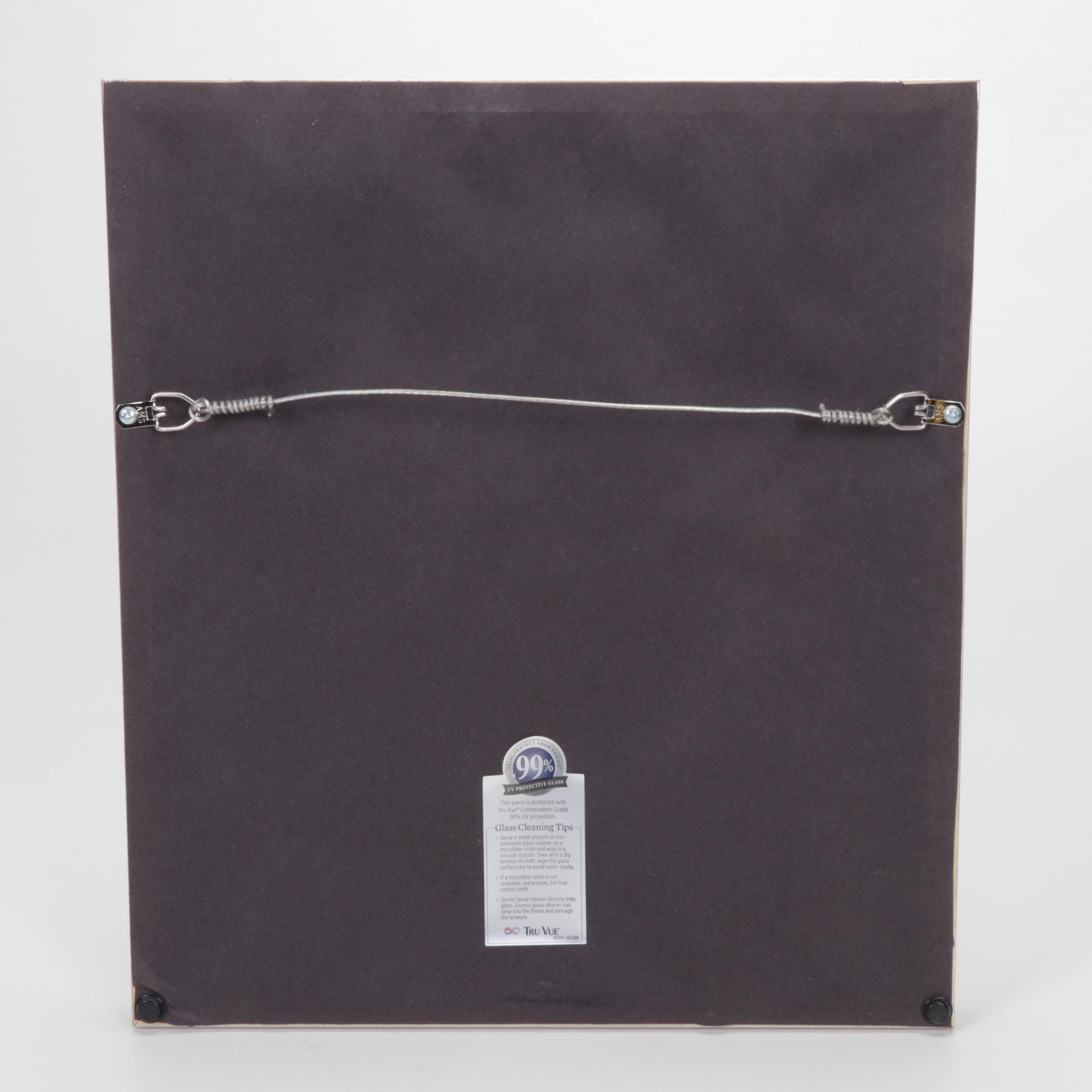 Goldie Mitchell Watercolor Painting of Rose, 1968