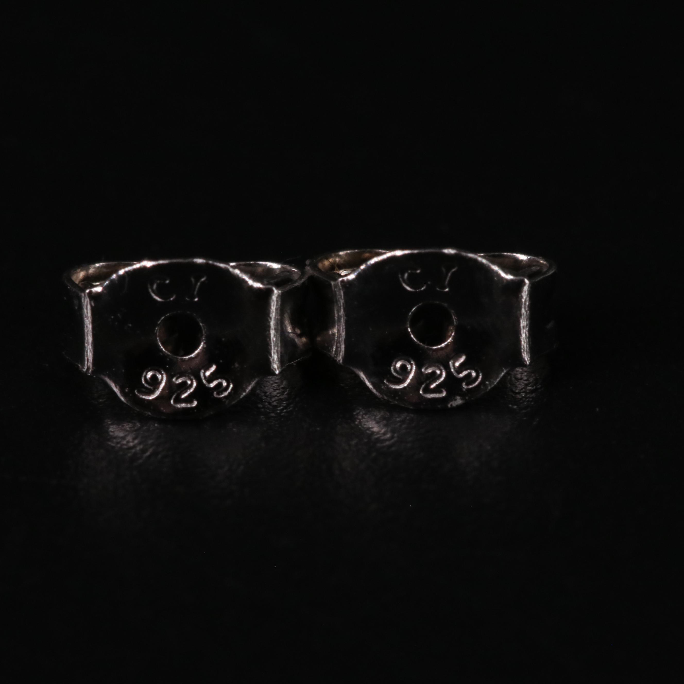 Sterling Silver Amethsyst and Topaz Earrings