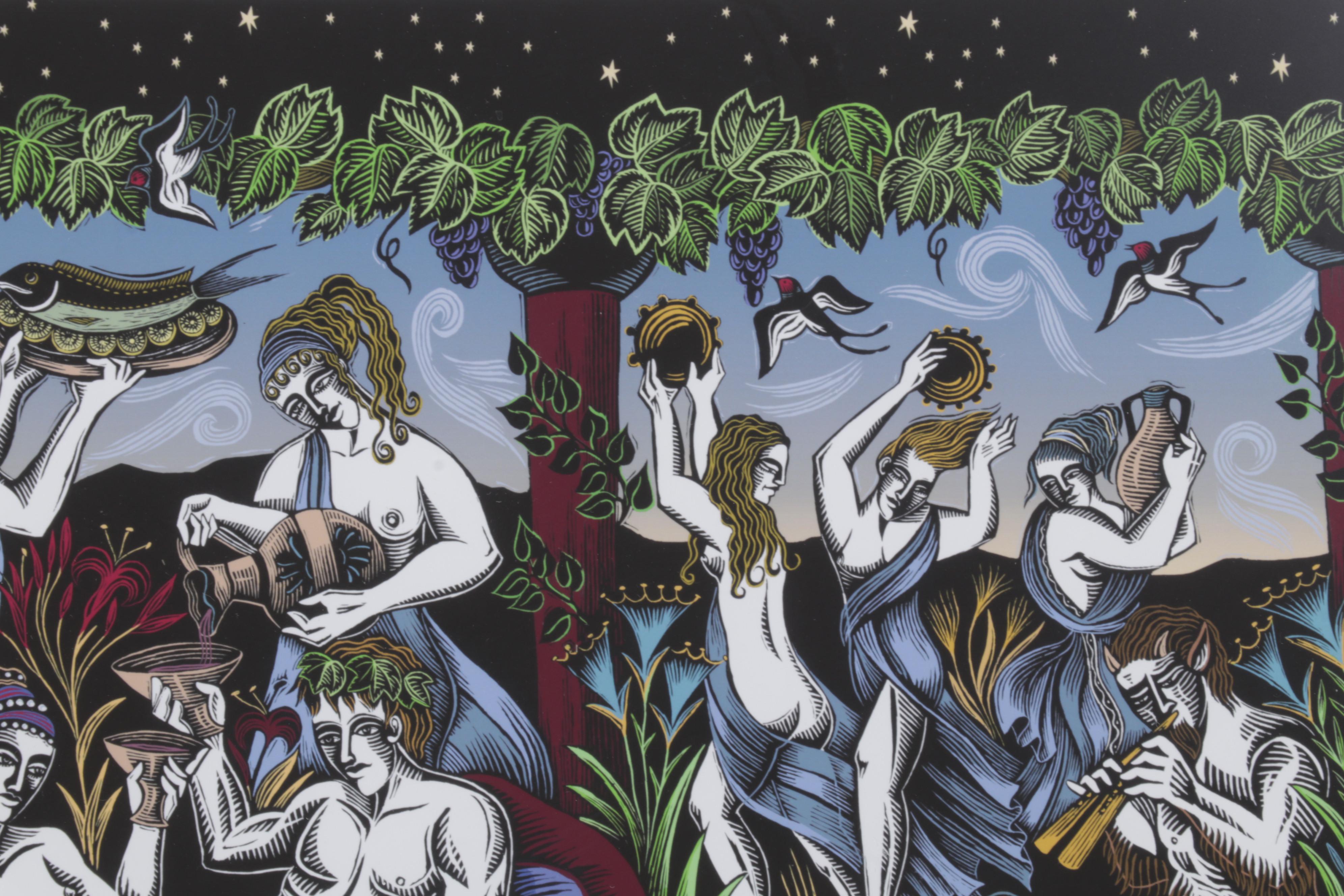 Evangelia Philippidis Giclée "Aphrodite's Banquet II," 21st Century