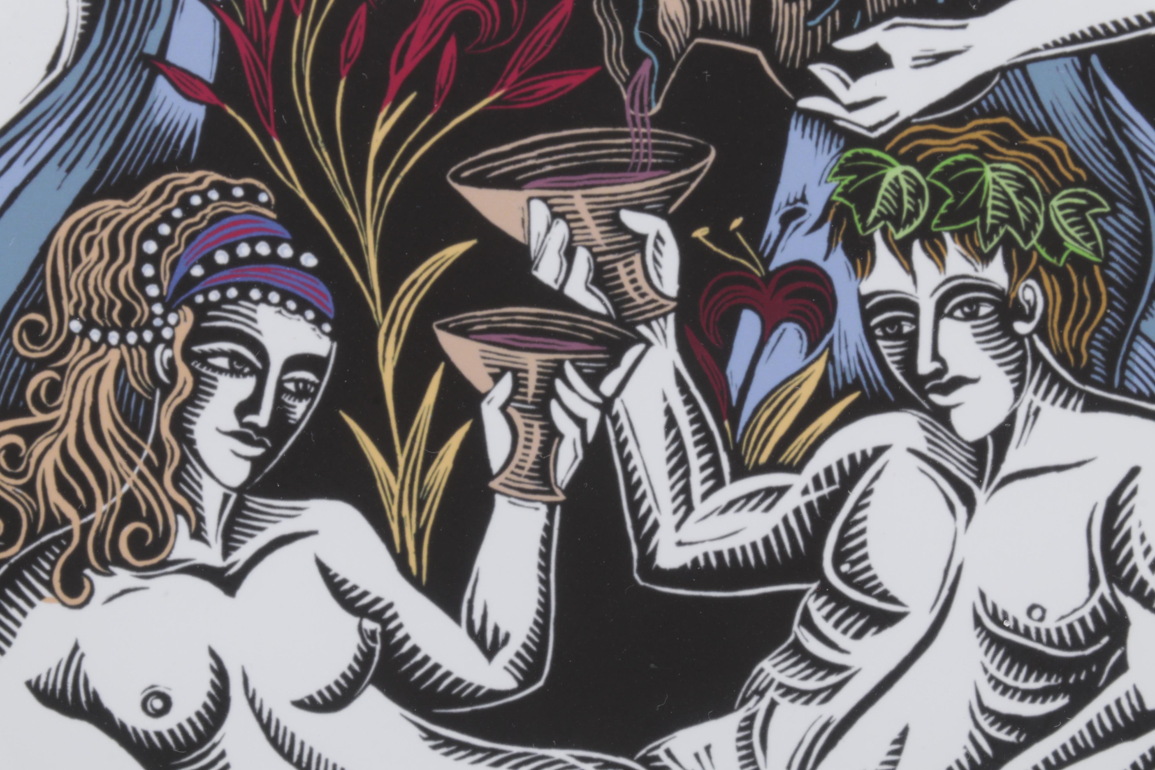 Evangelia Philippidis Giclée "Aphrodite's Banquet II," 21st Century