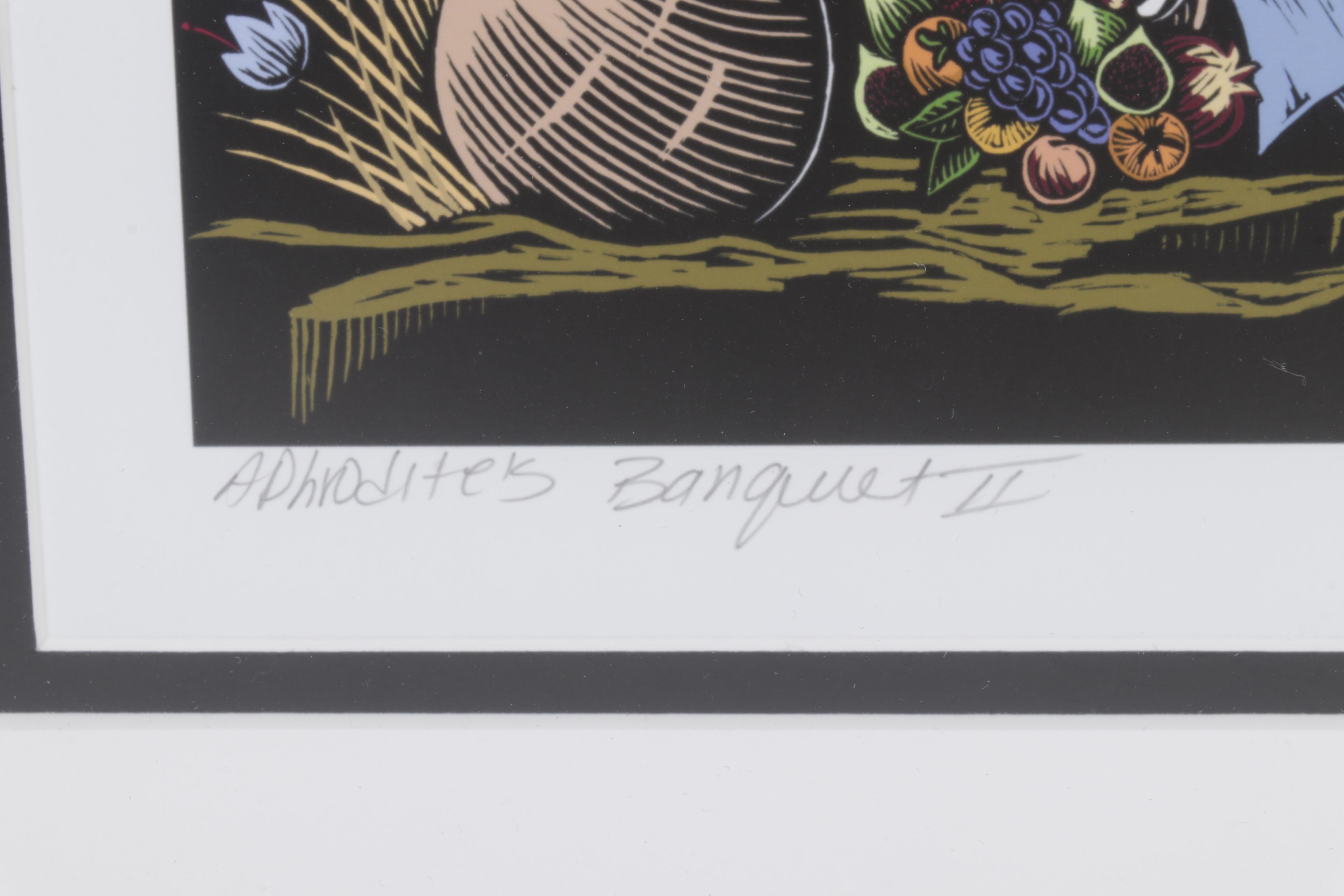 Evangelia Philippidis Giclée "Aphrodite's Banquet II," 21st Century