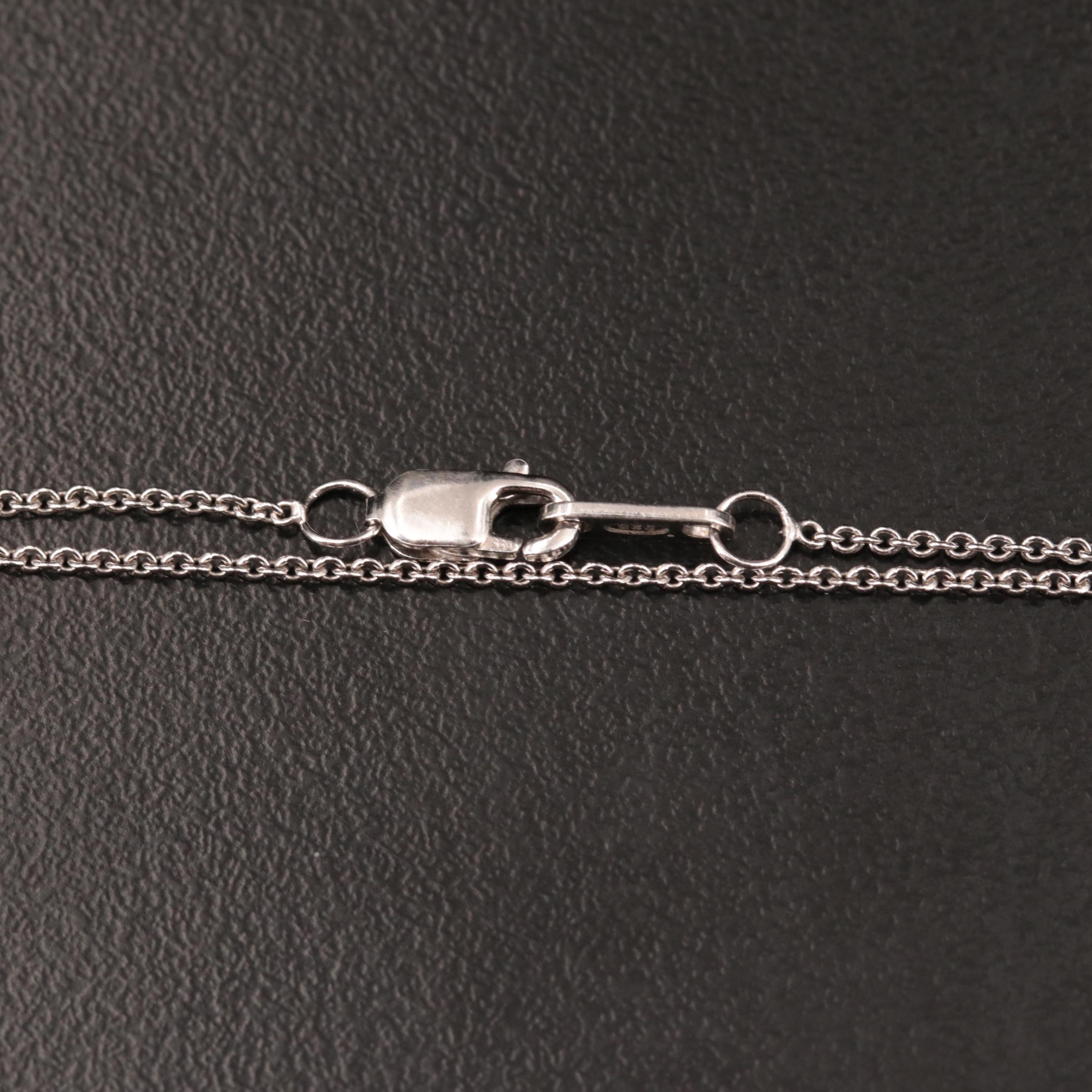 Sterling Silver Topaz and Sapphire Necklace