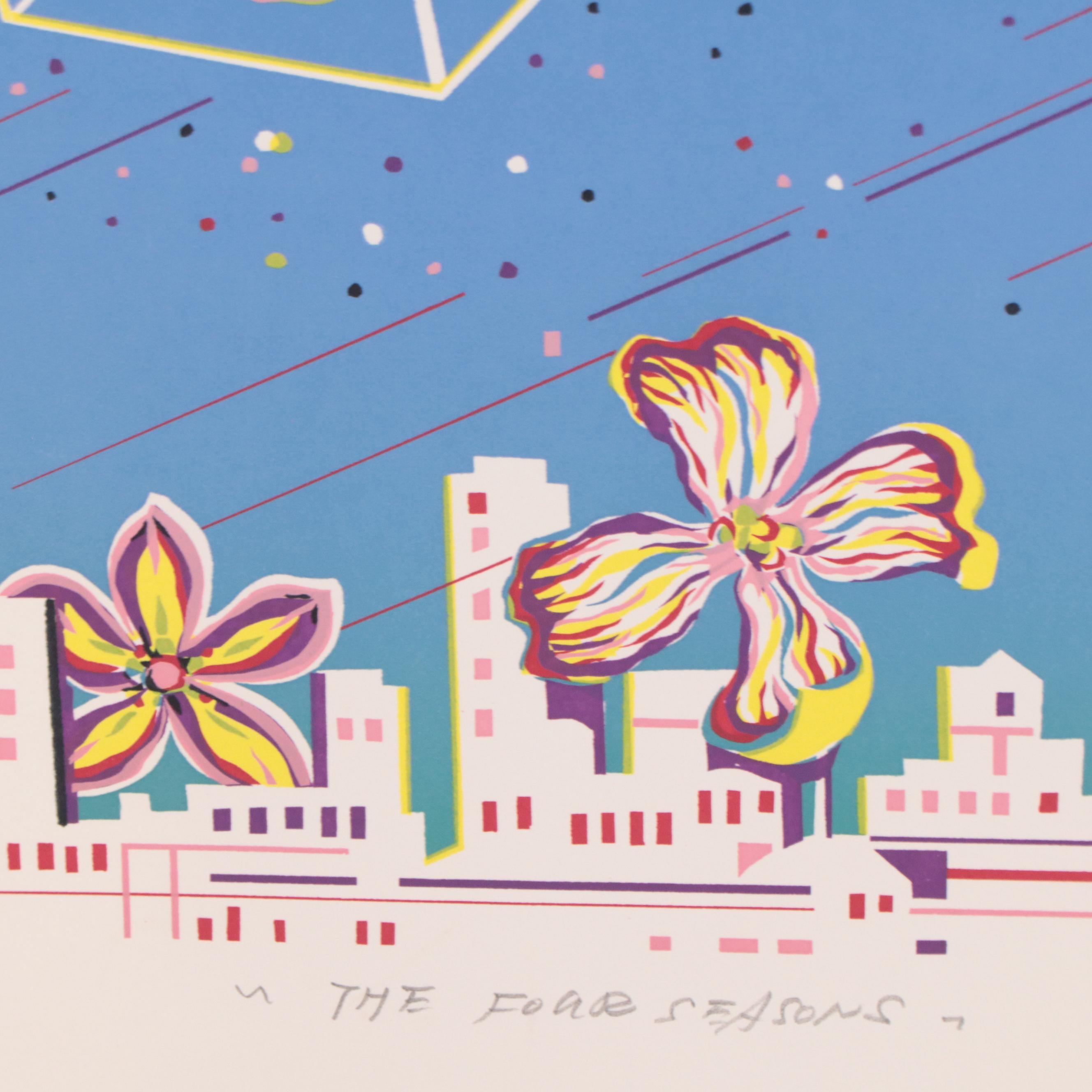 Surreal Serigraph "The Four Seasons"