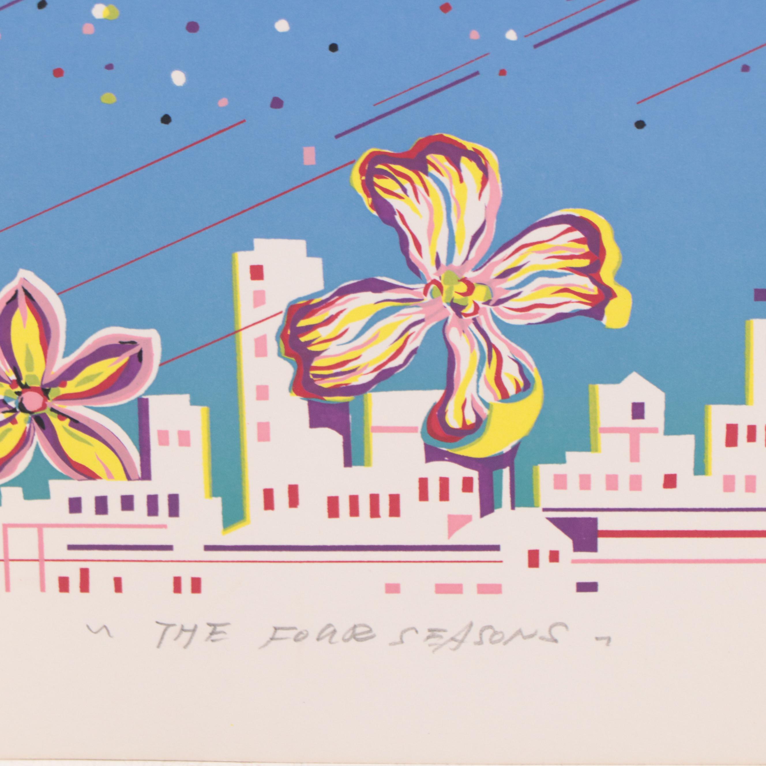 Surreal Serigraph "The Four Seasons"