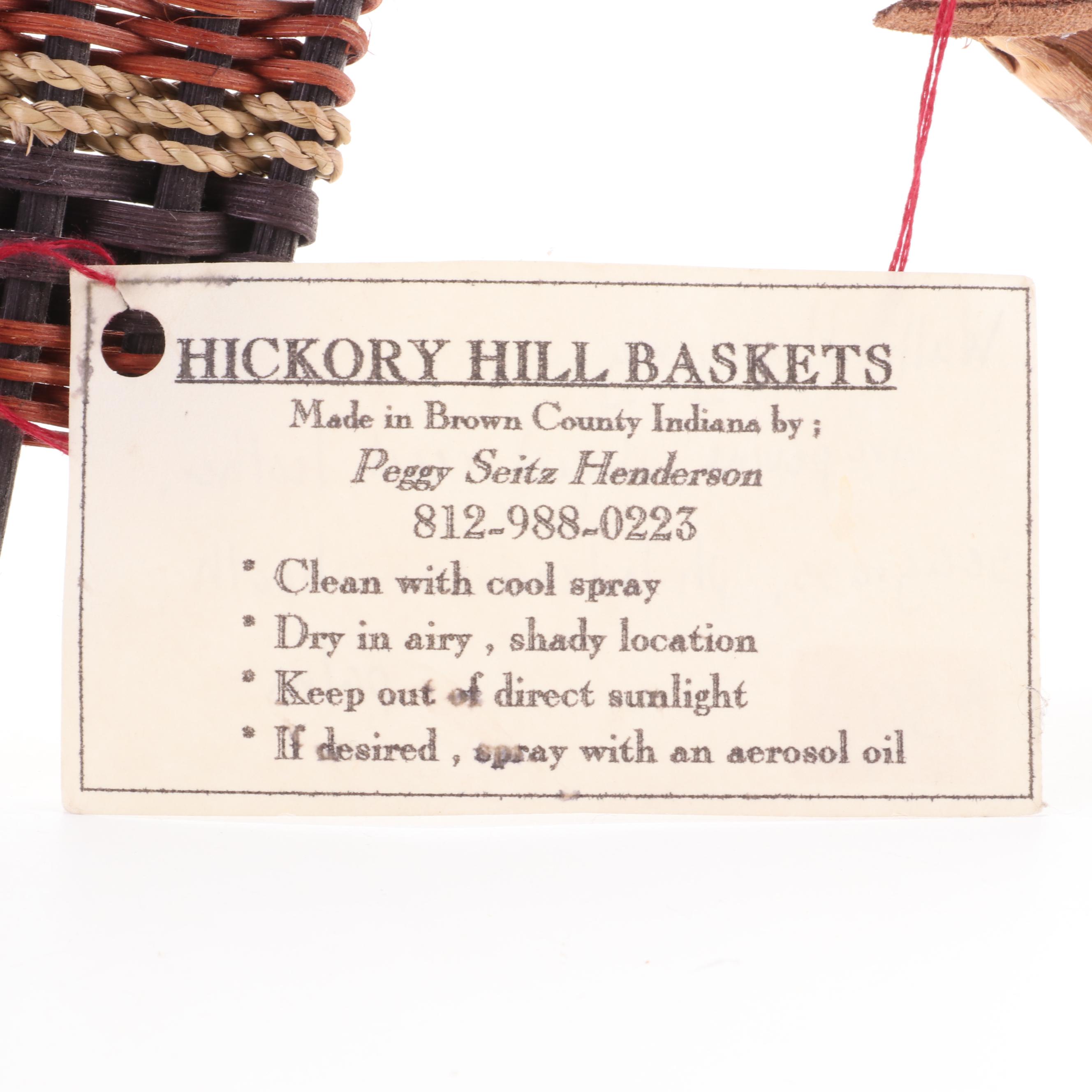 Peggy Seitz Henderson Hickory Hill Hanging Basketry