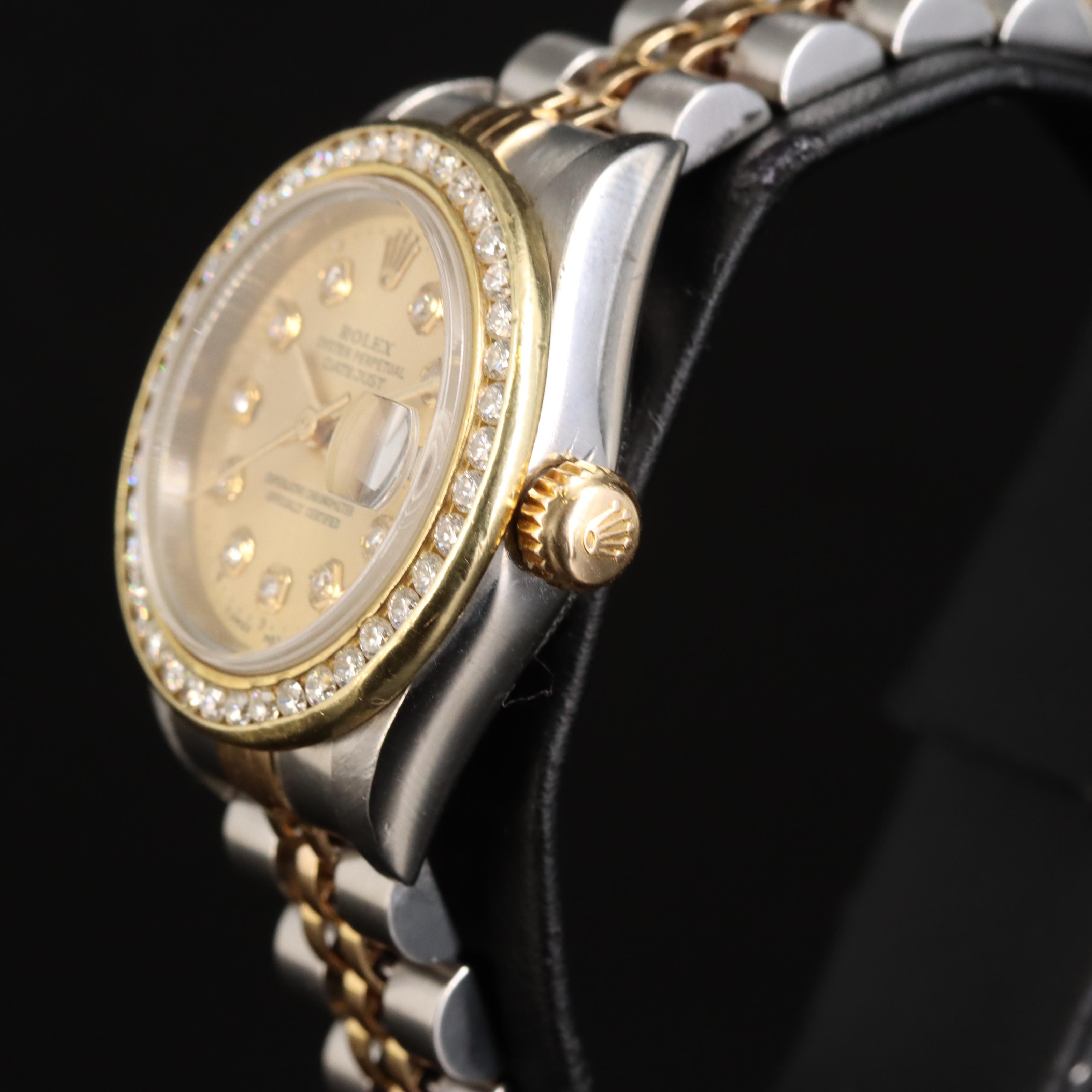 1998 Rolex Oyster Perpetual 1.18 CTW Diamond Watch