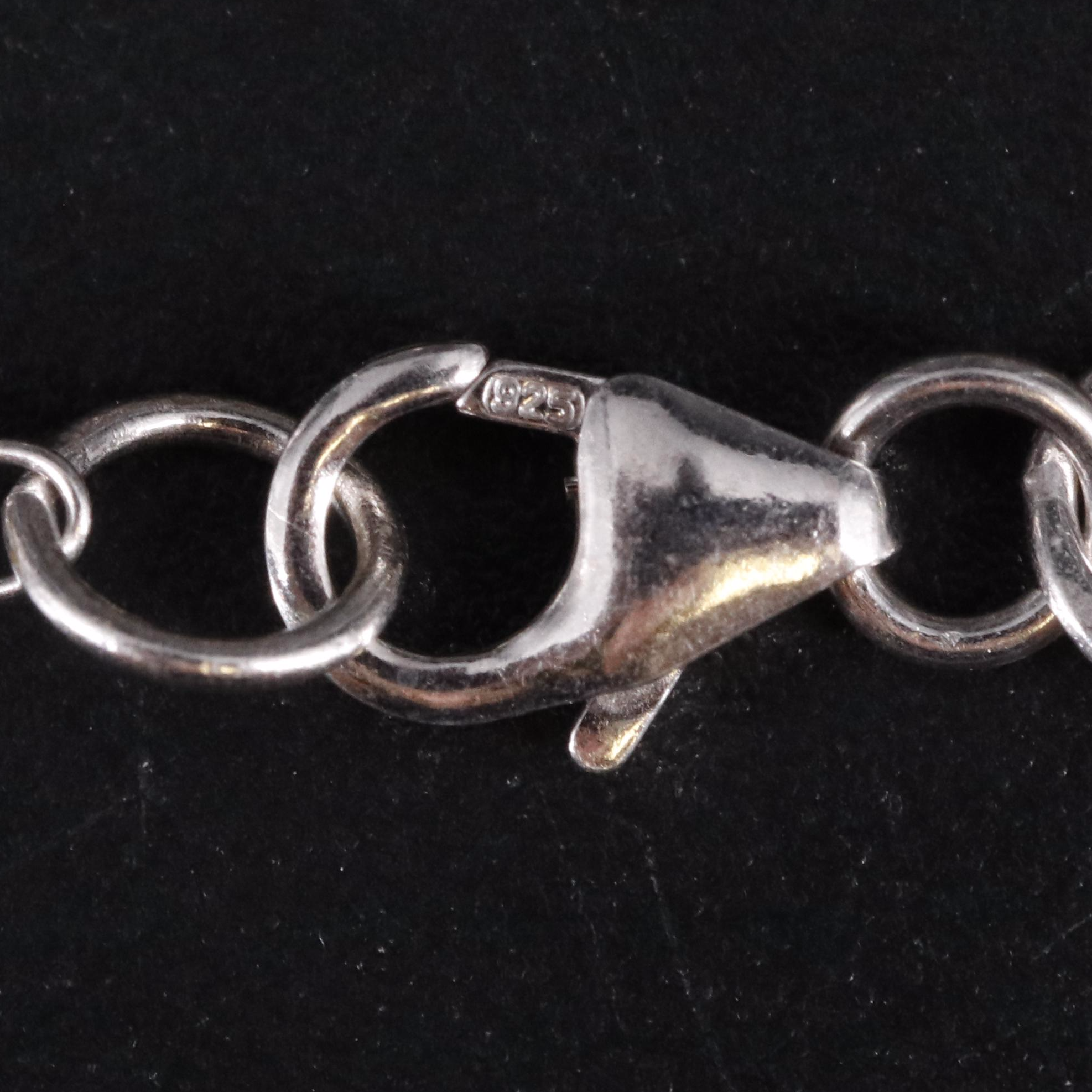 Sterling Beaded Gemstone Bracelet