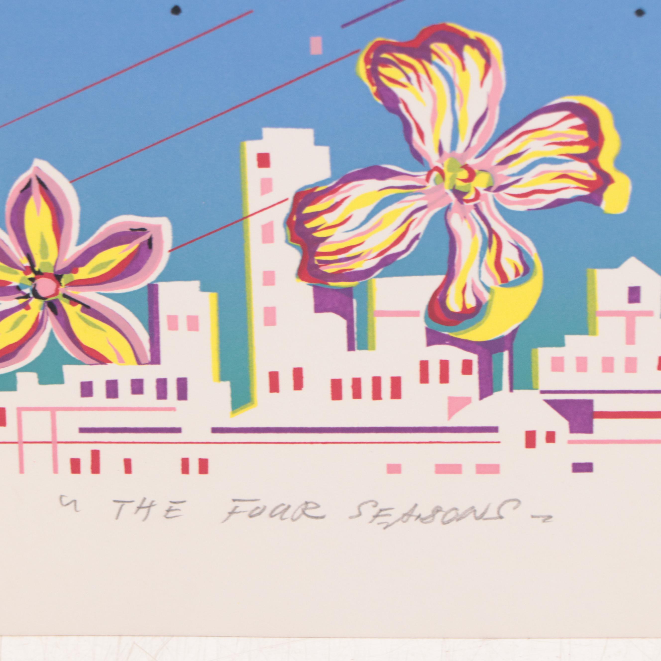 Surreal Serigraph "The Four Seasons"