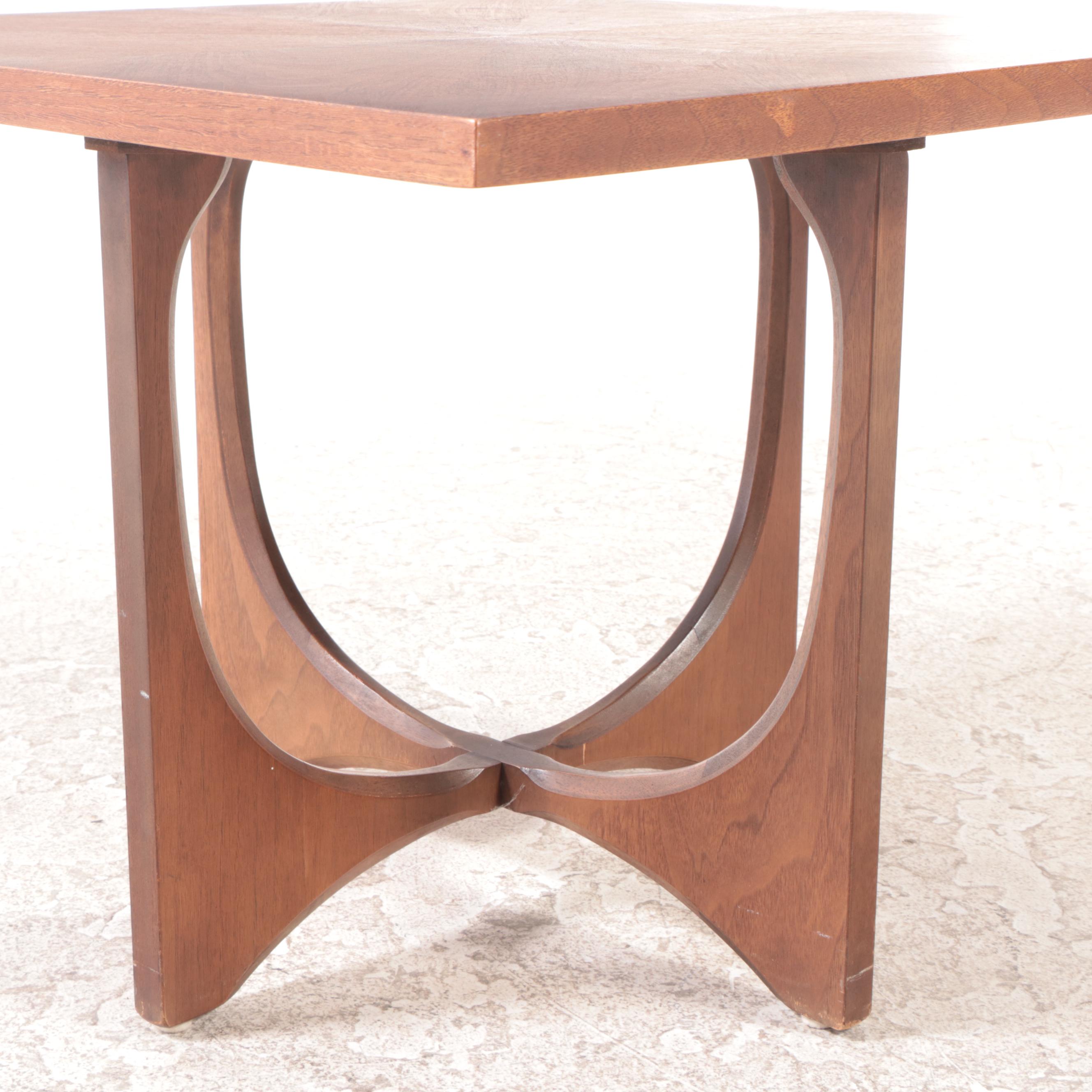 Broyhill "Brasilia" Mid Century Modern Walnut Side Table