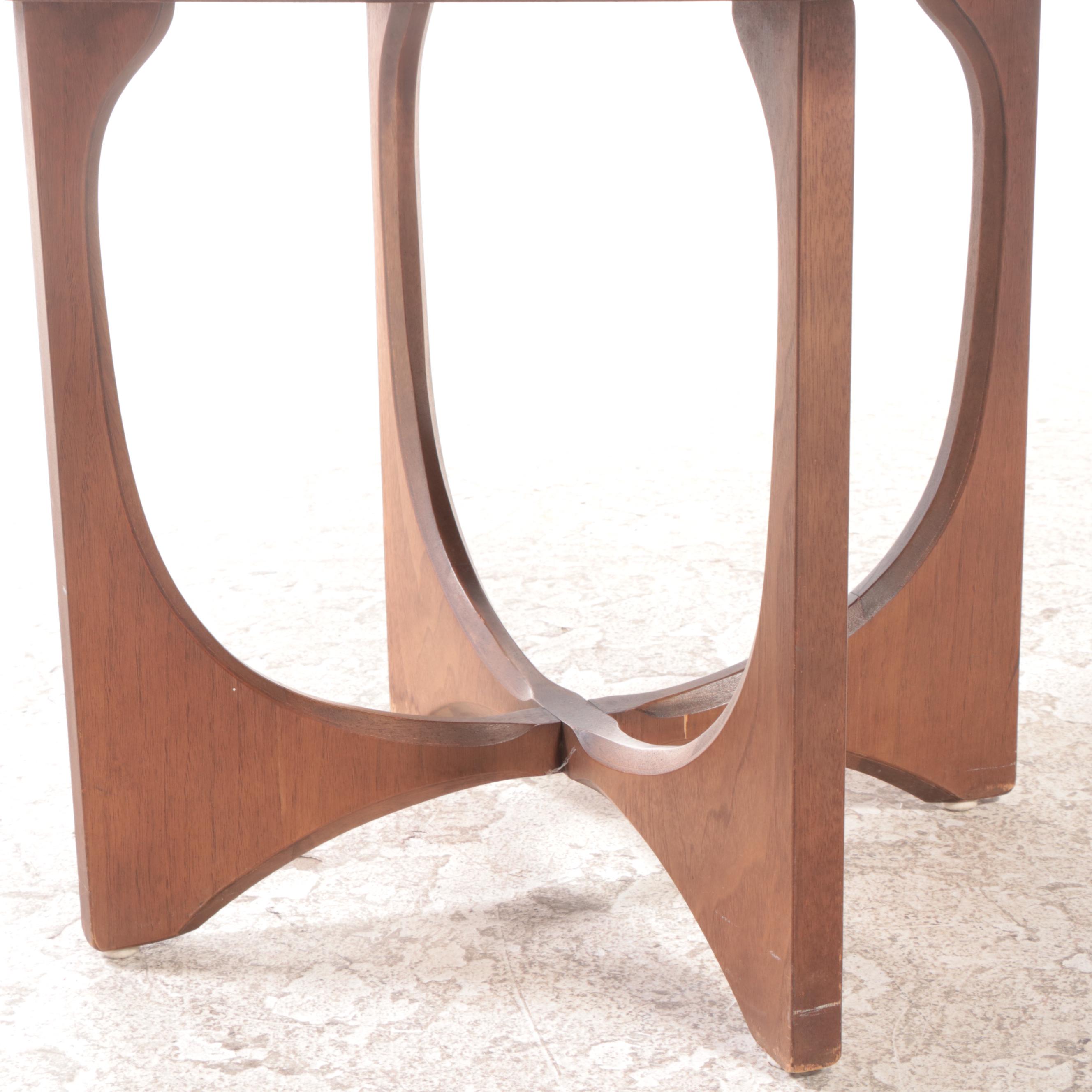 Broyhill "Brasilia" Mid Century Modern Walnut Side Table