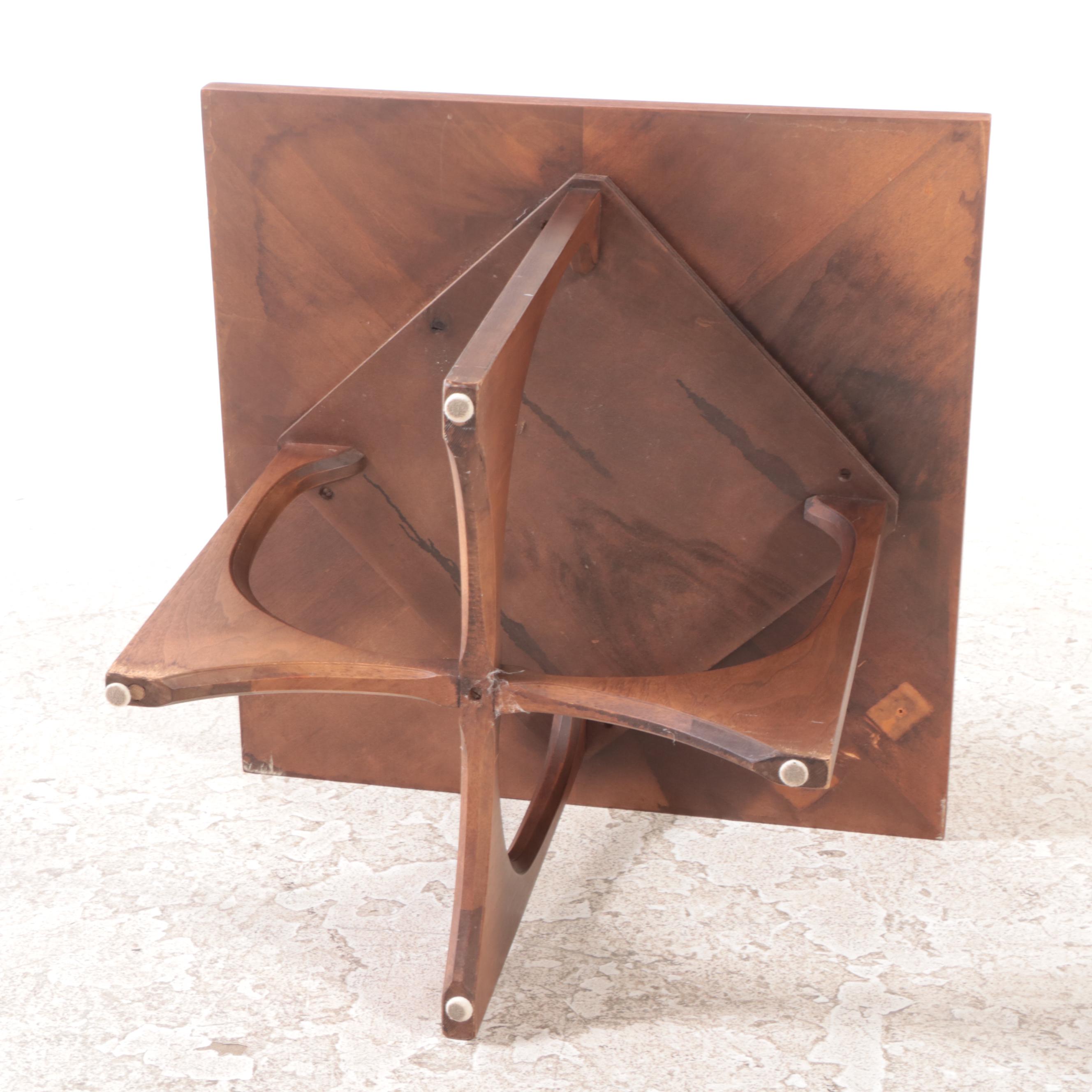 Broyhill "Brasilia" Mid Century Modern Walnut Side Table