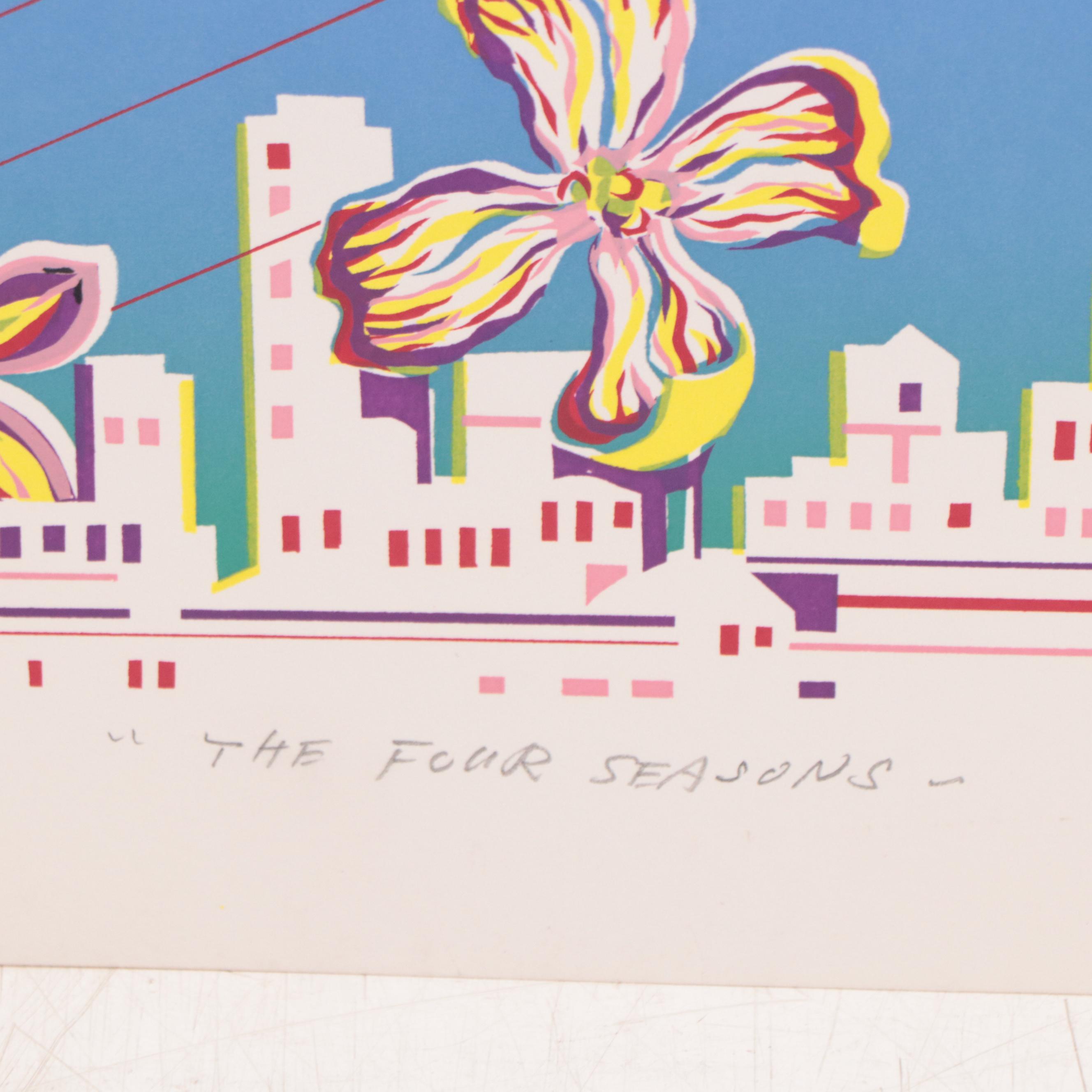 Surreal Serigraph "The Four Seasons"