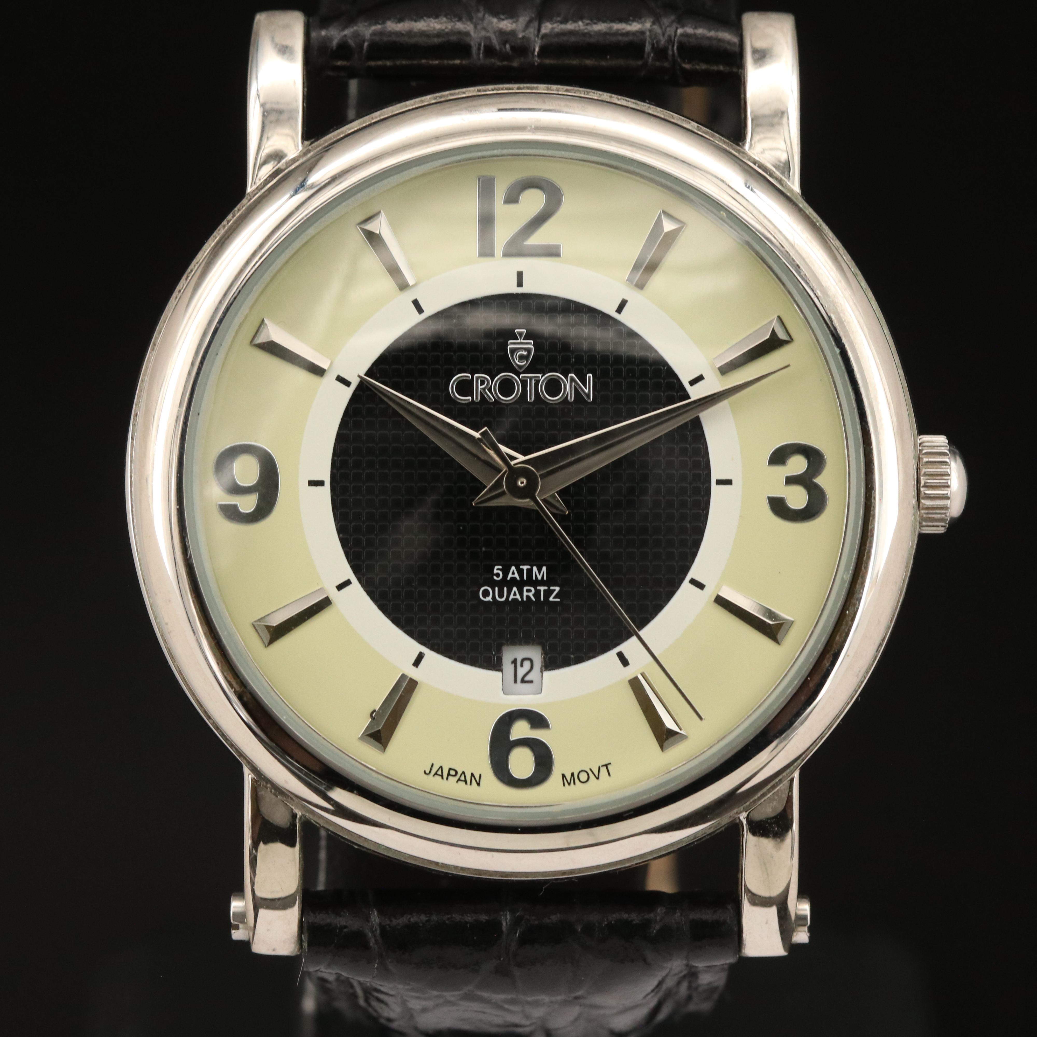 Croton Sector Dial Quartz Watch