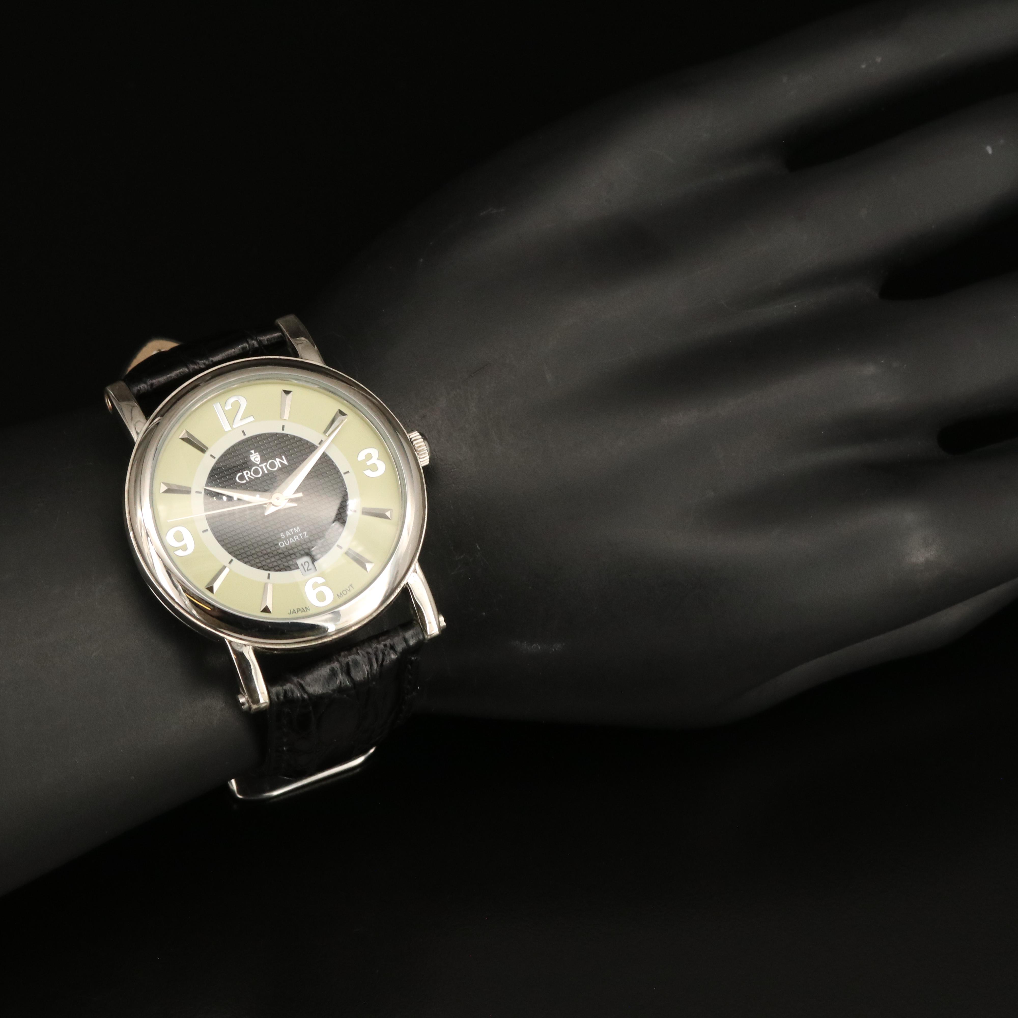 Croton Sector Dial Quartz Watch