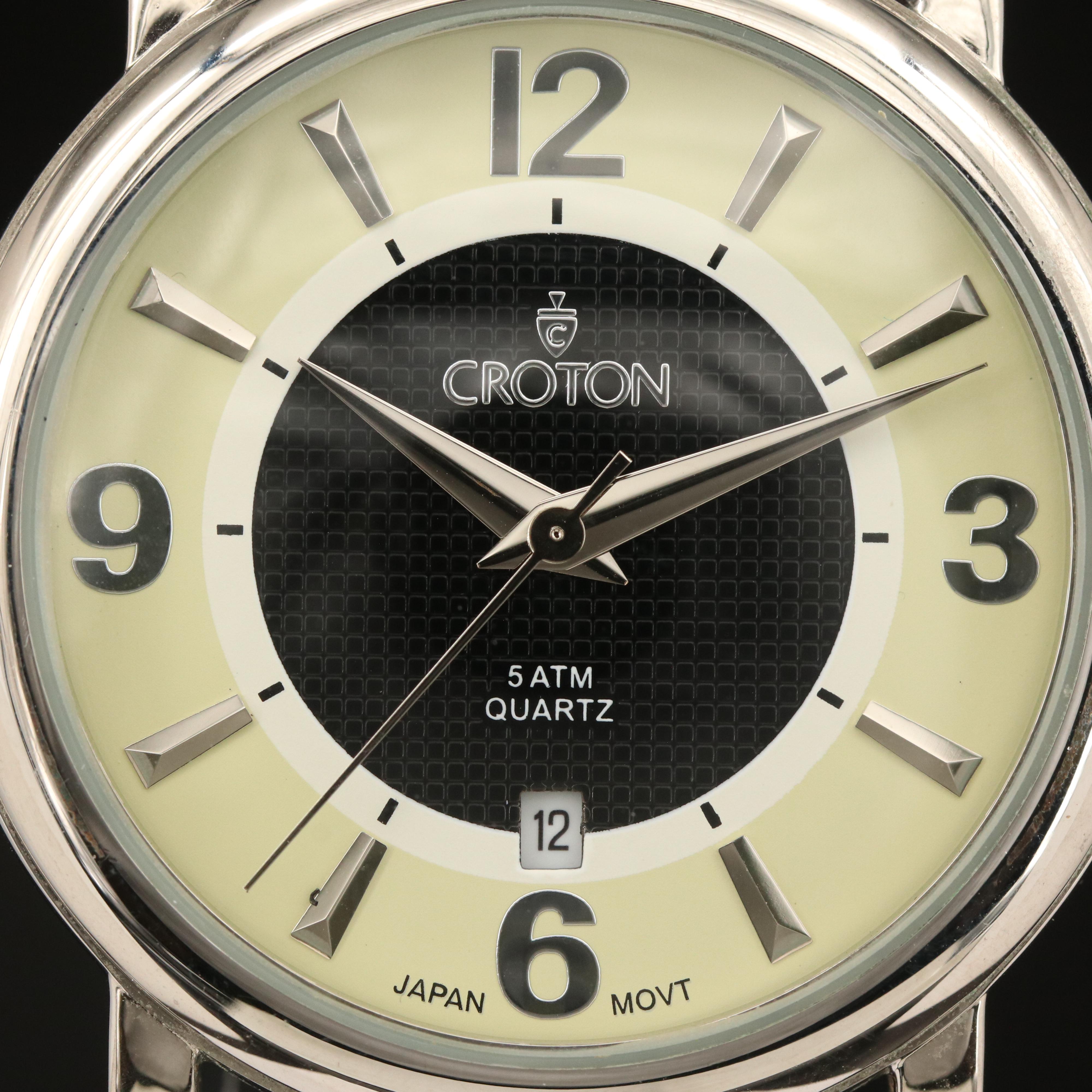 Croton Sector Dial Quartz Watch