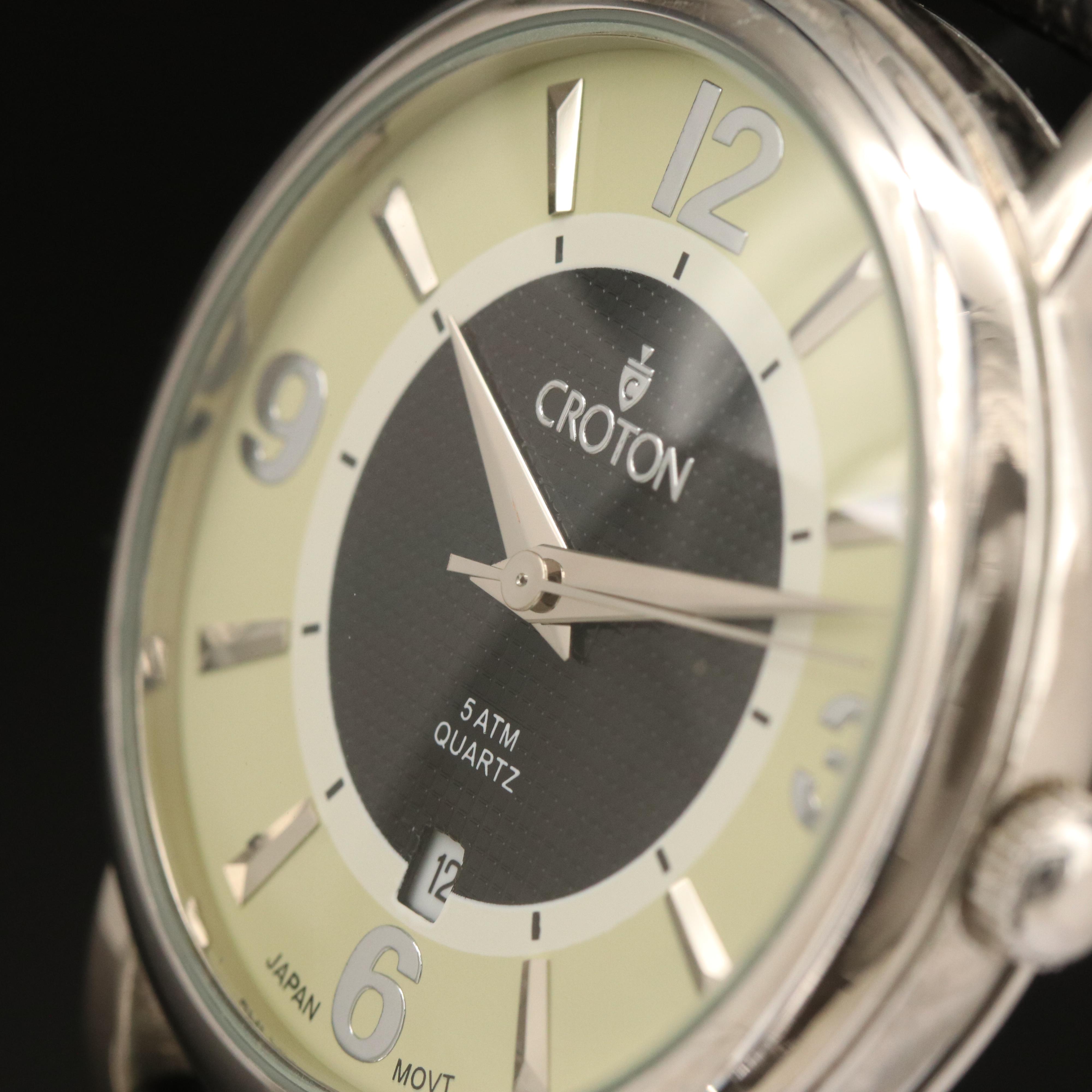 Croton Sector Dial Quartz Watch
