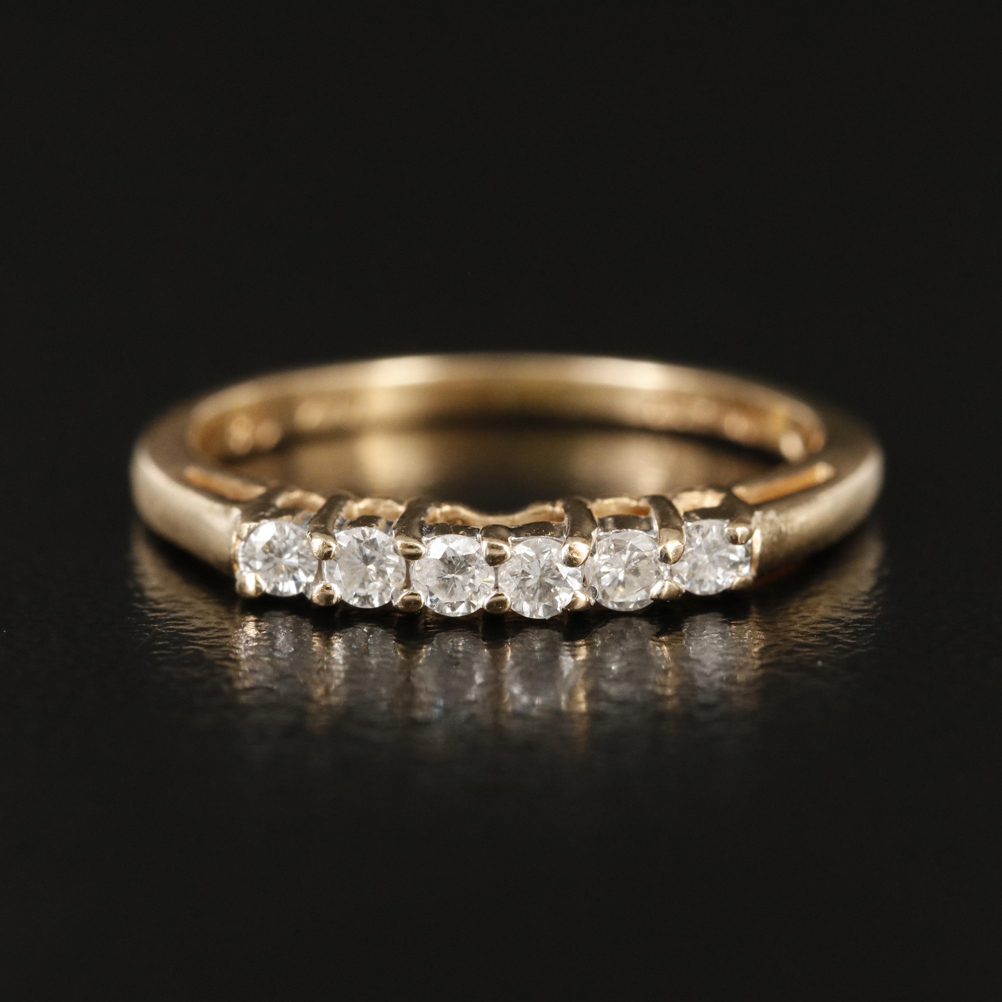 14K 0.18 CTW Diamond Band