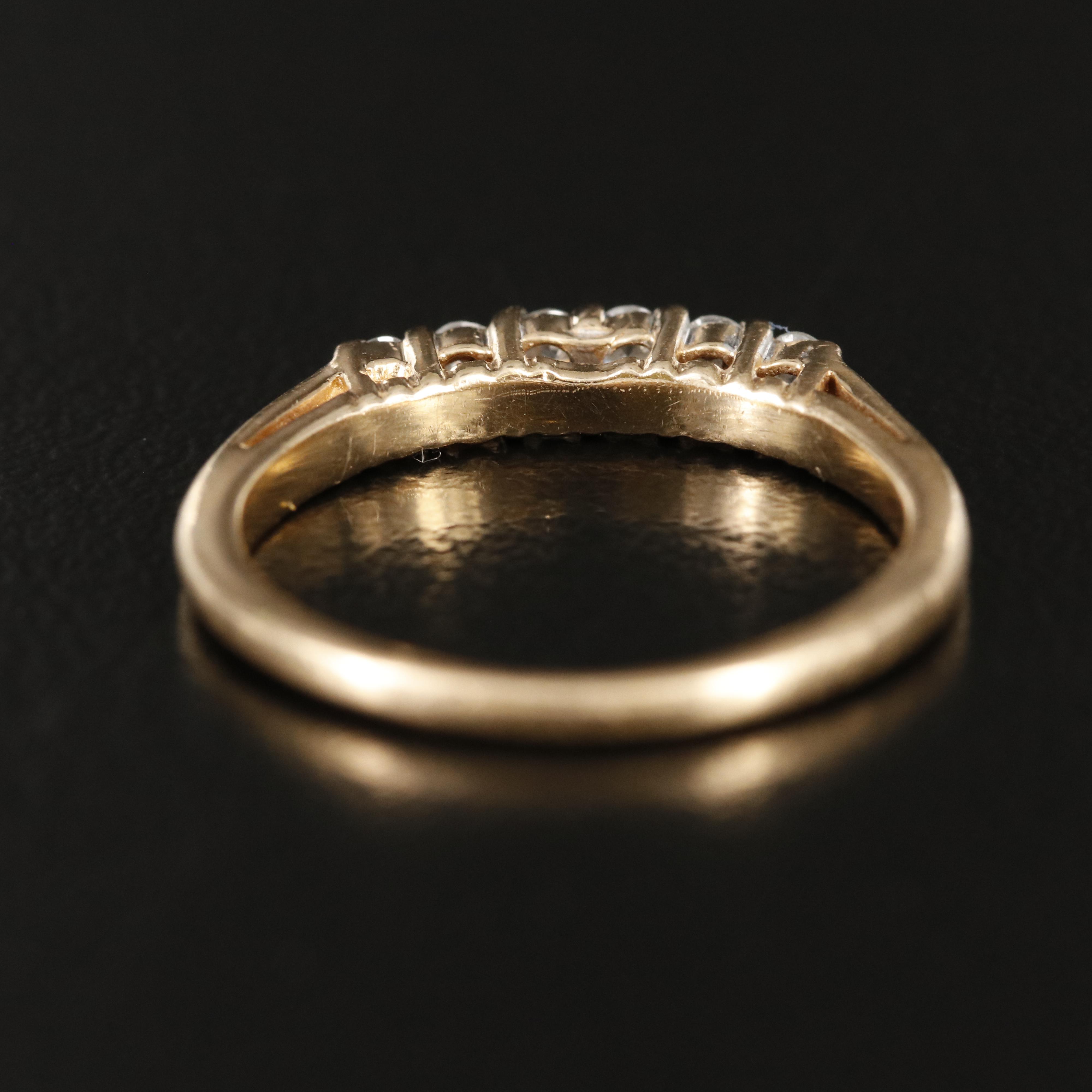 14K 0.18 CTW Diamond Band