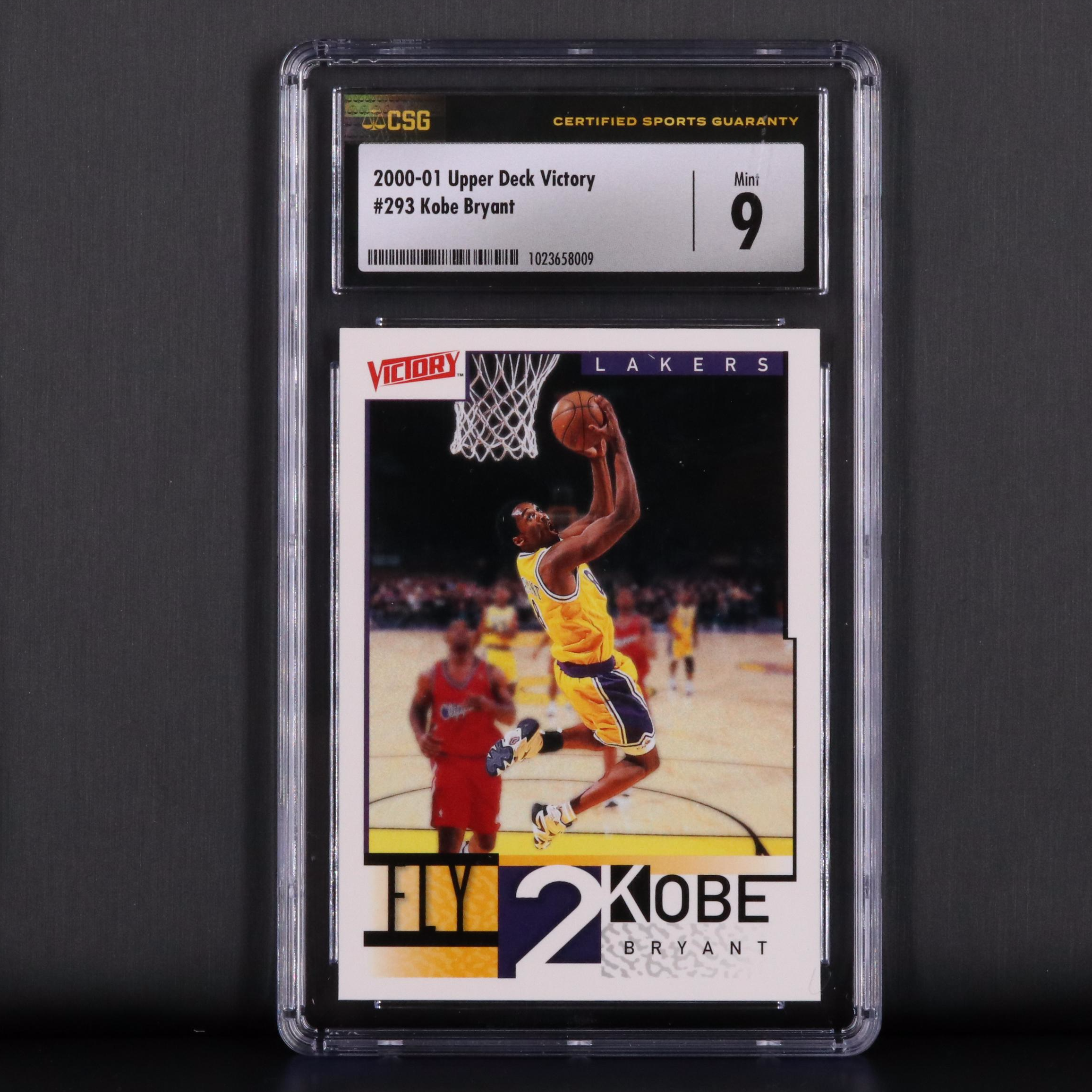 2000-01 Upper Deck Victory Kobe Bryant #293 Grade 9 Basketball Card
