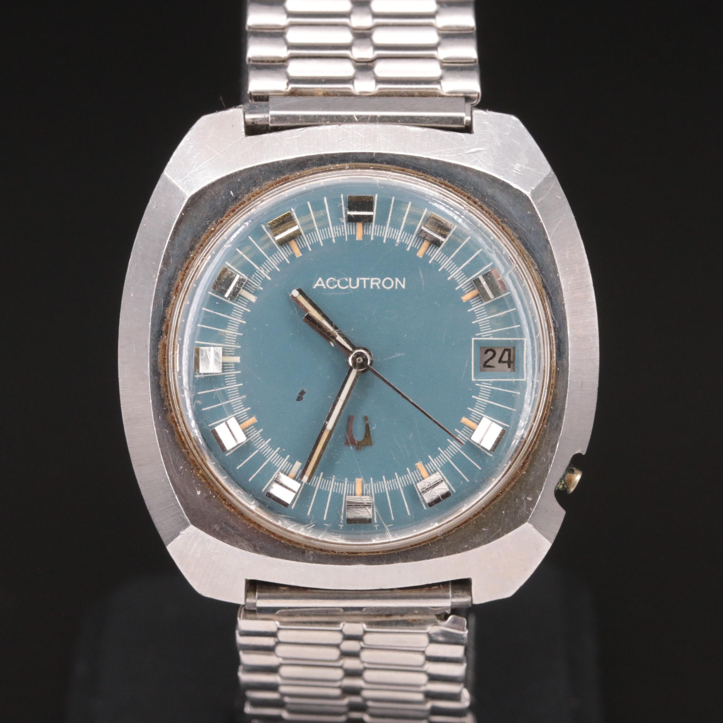 1971 Bulova Accutron Stainless Steel Watch