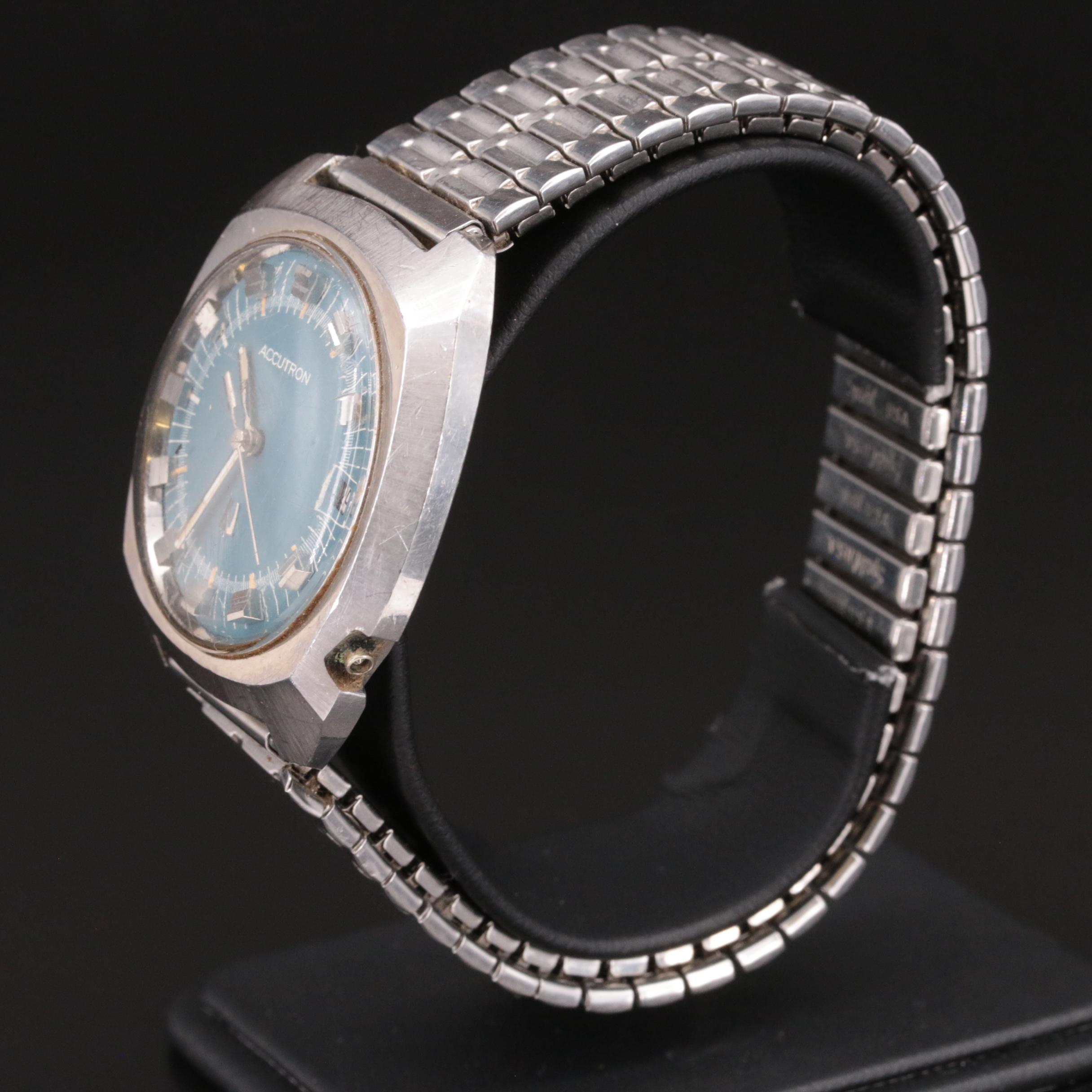 1971 Bulova Accutron Stainless Steel Watch