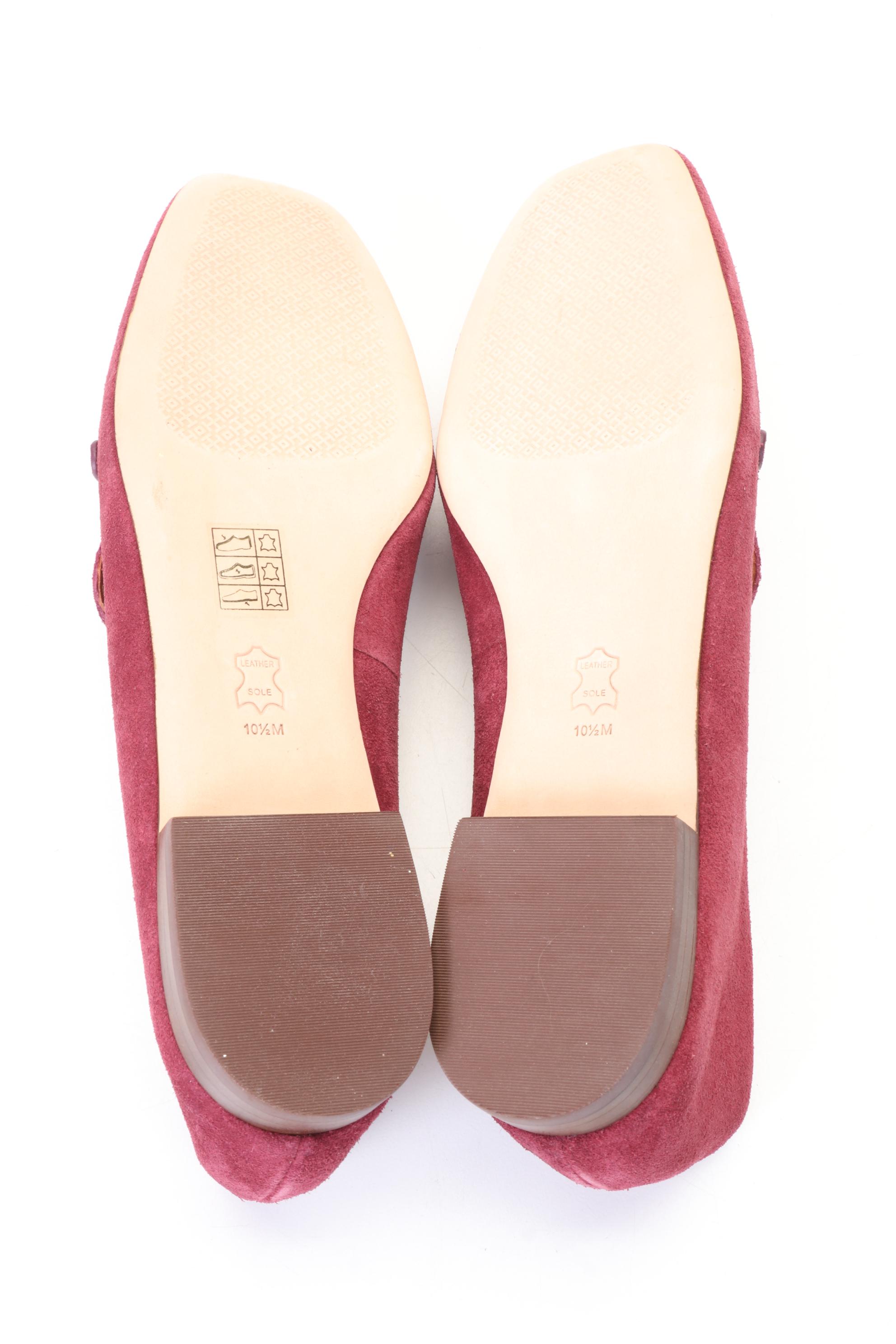 Tory Burch Metal Miller Loafers, Suede Evelyn and Leather Caterina Heels