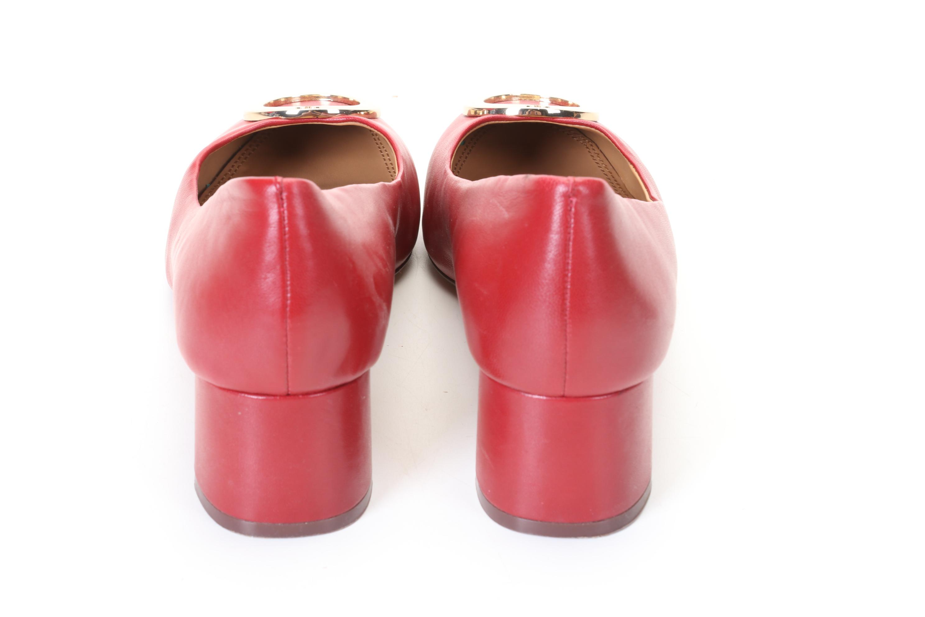 Tory Burch Metal Miller Loafers, Suede Evelyn and Leather Caterina Heels