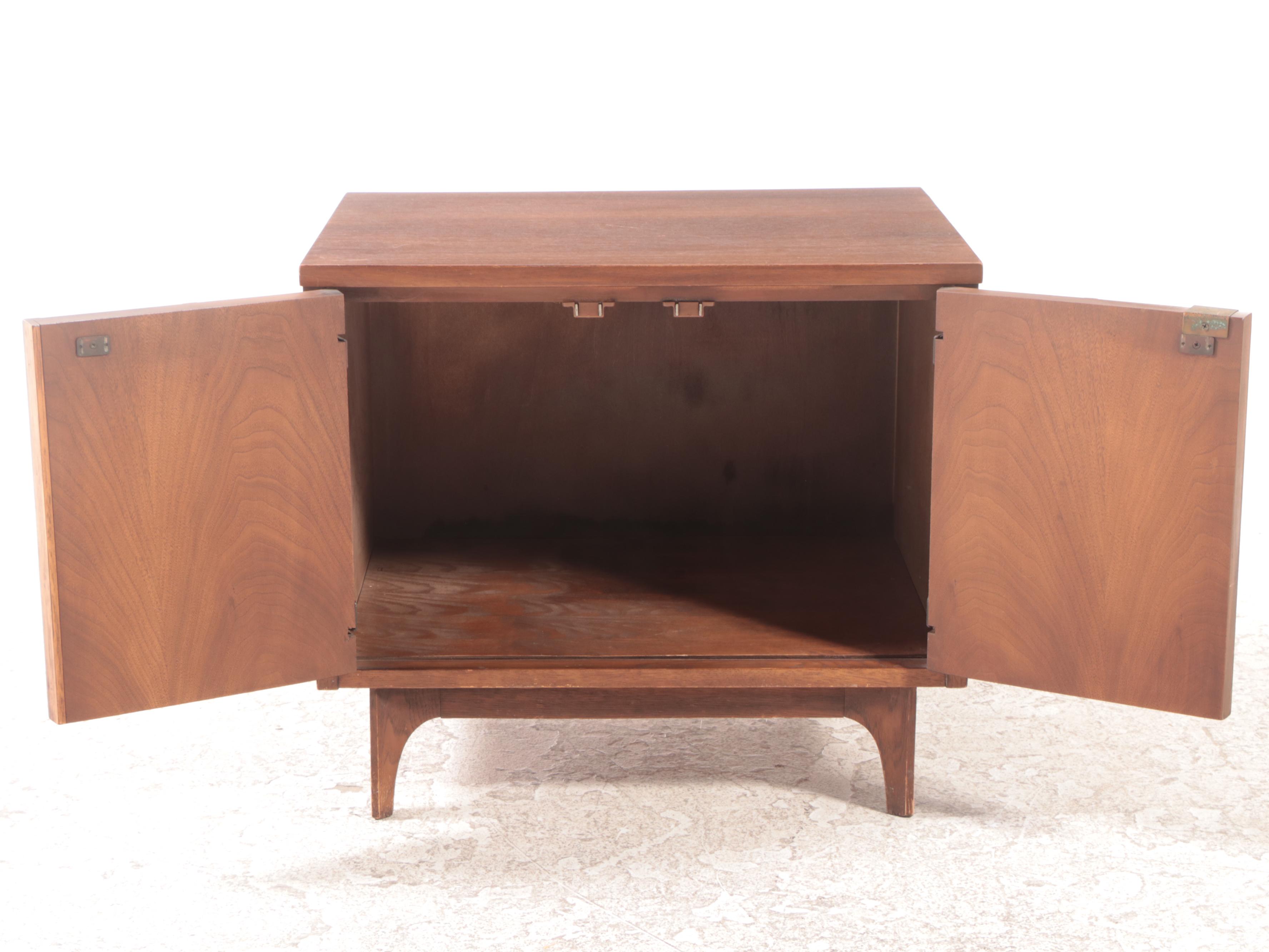 Broyhill "Brasilia" Mid Century Modern Walnut Nightstand