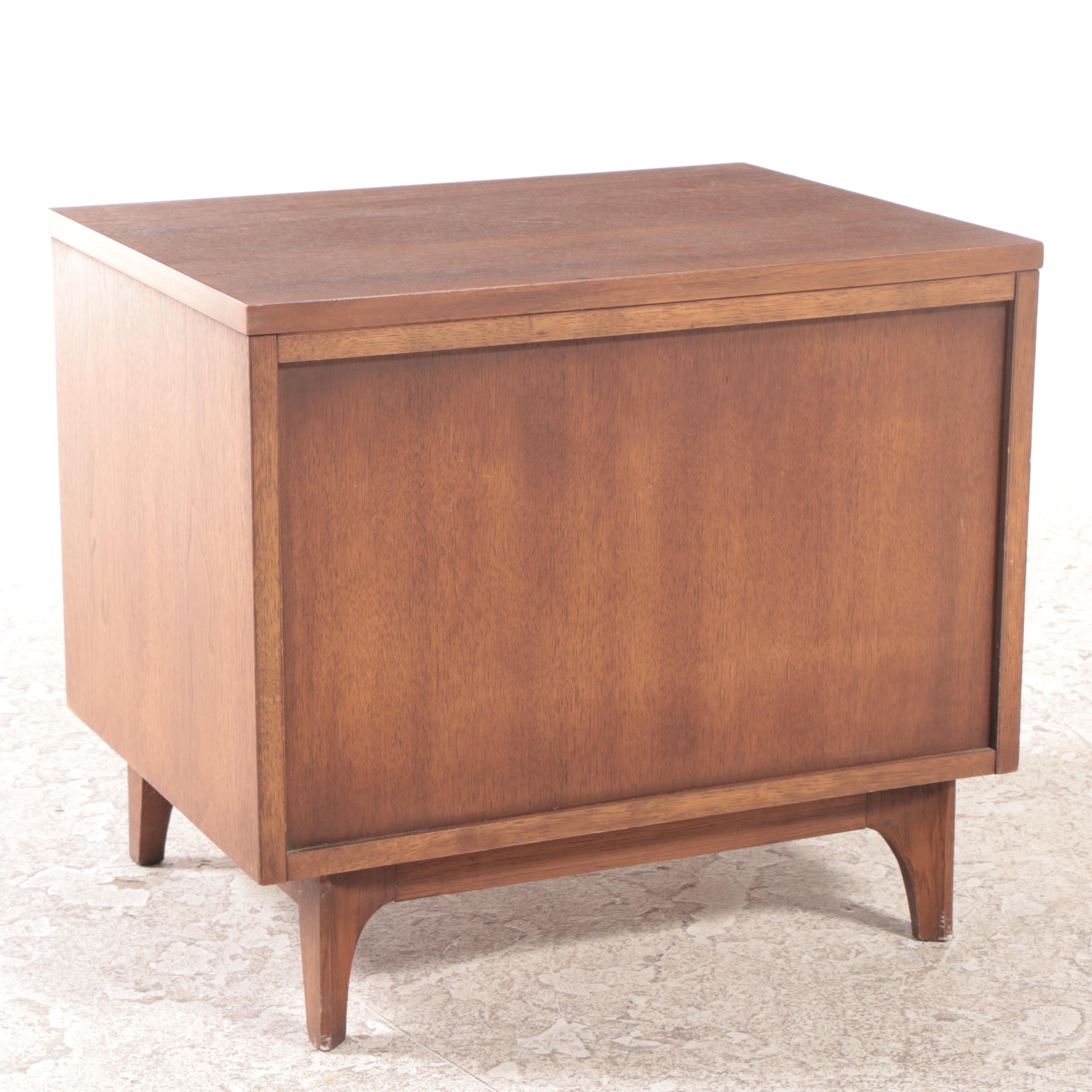 Broyhill "Brasilia" Mid Century Modern Walnut Nightstand