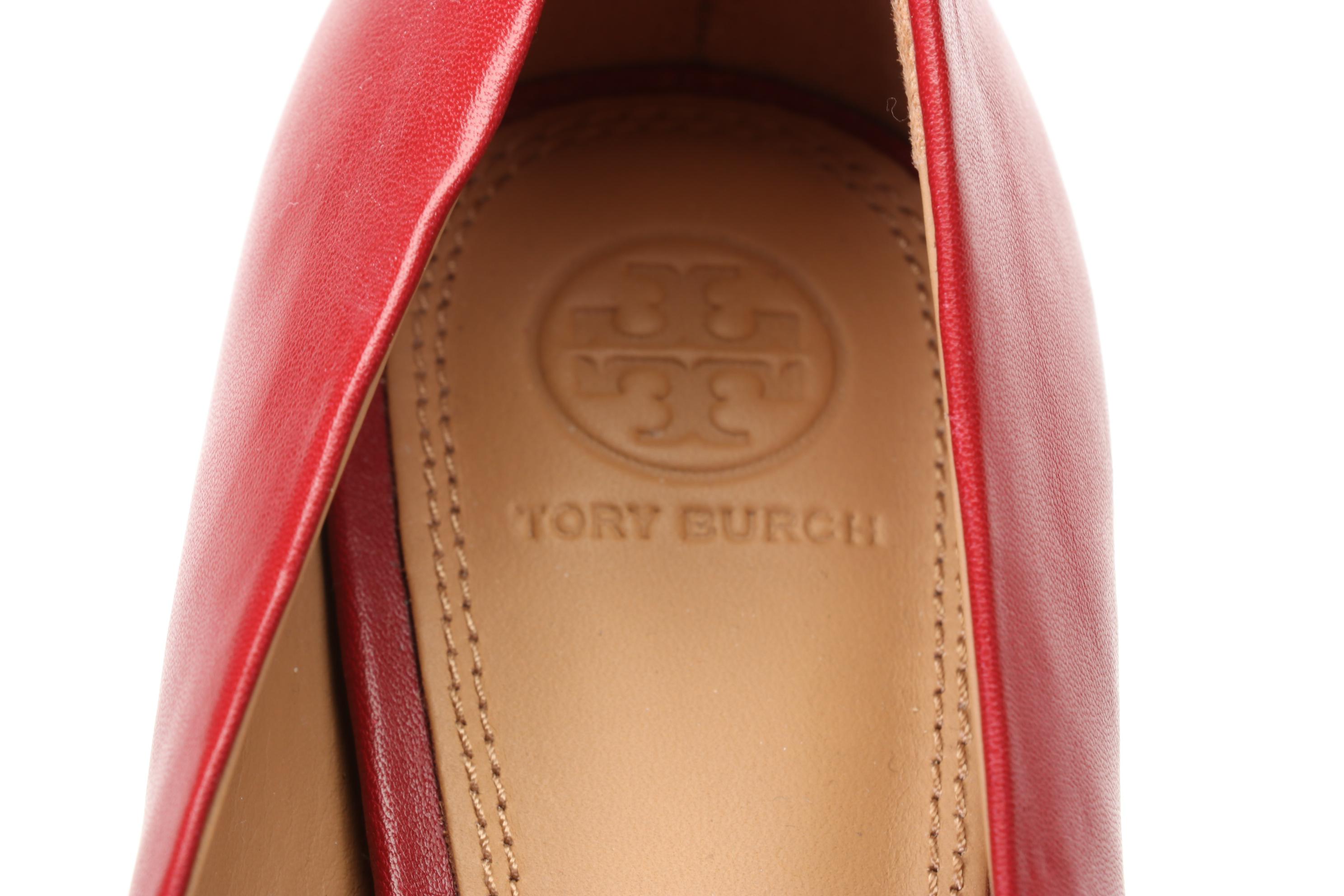 Tory Burch Metal Miller Loafers, Suede Evelyn and Leather Caterina Heels