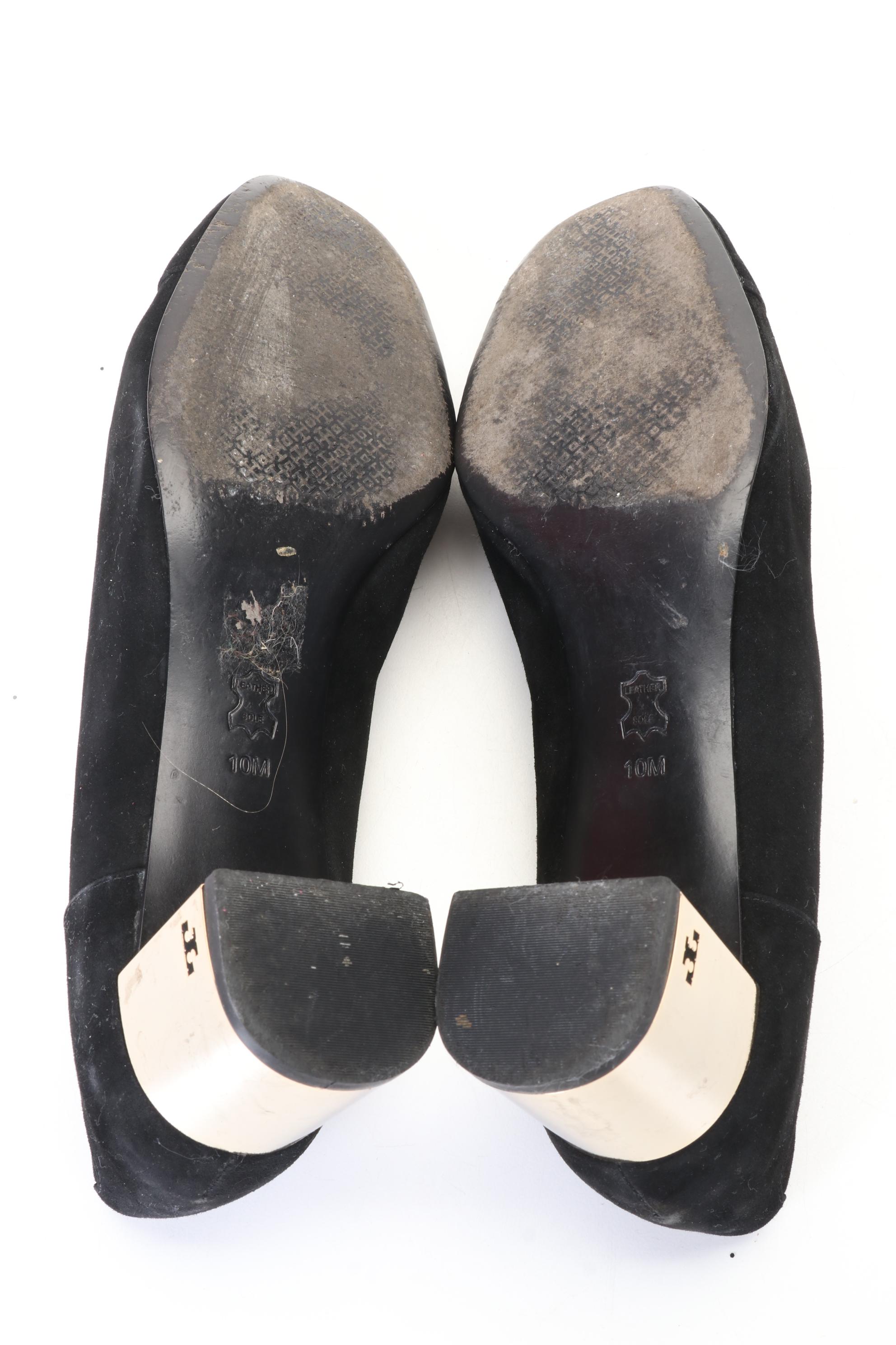 Tory Burch Metal Miller Loafers, Suede Evelyn and Leather Caterina Heels