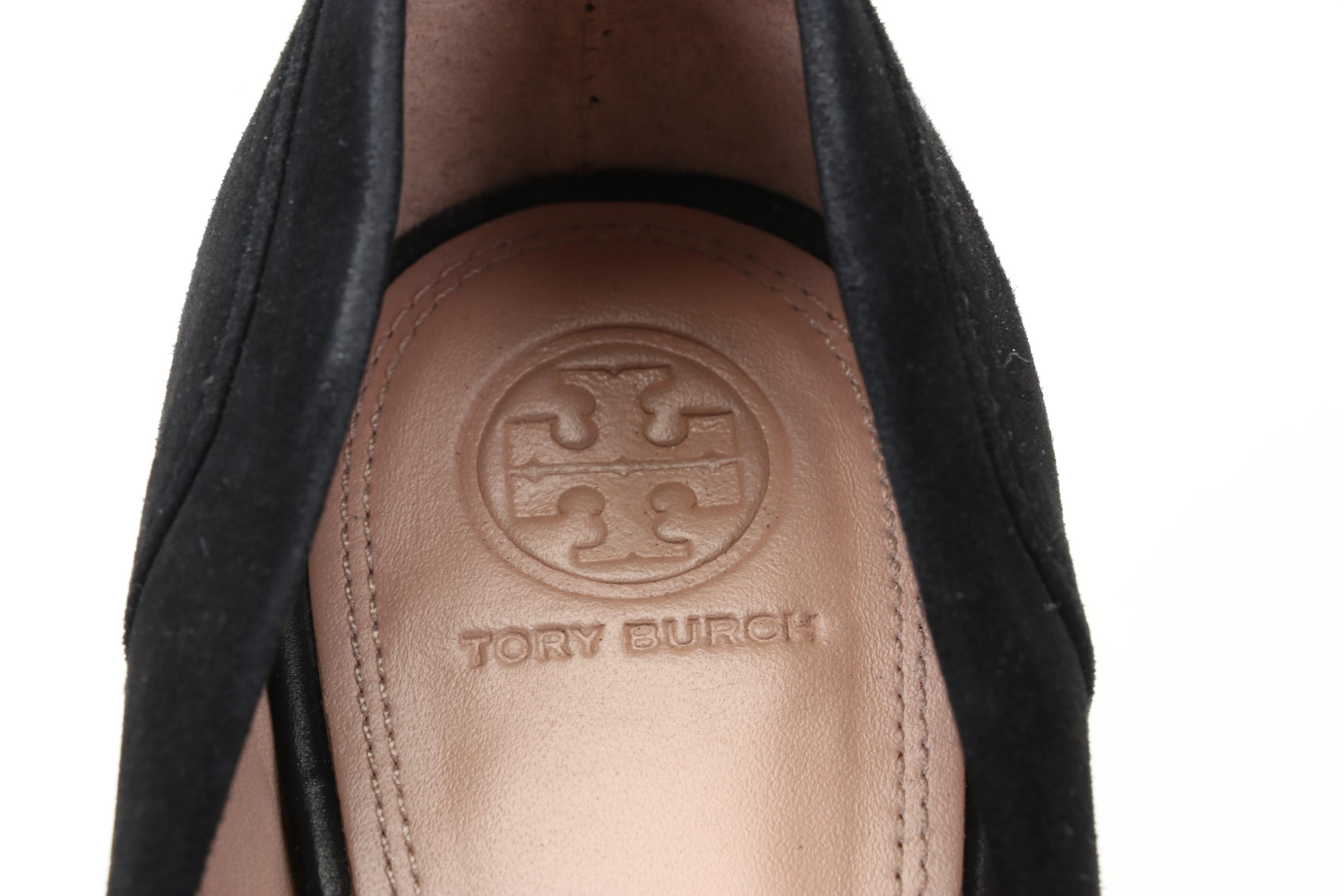 Tory Burch Metal Miller Loafers, Suede Evelyn and Leather Caterina Heels