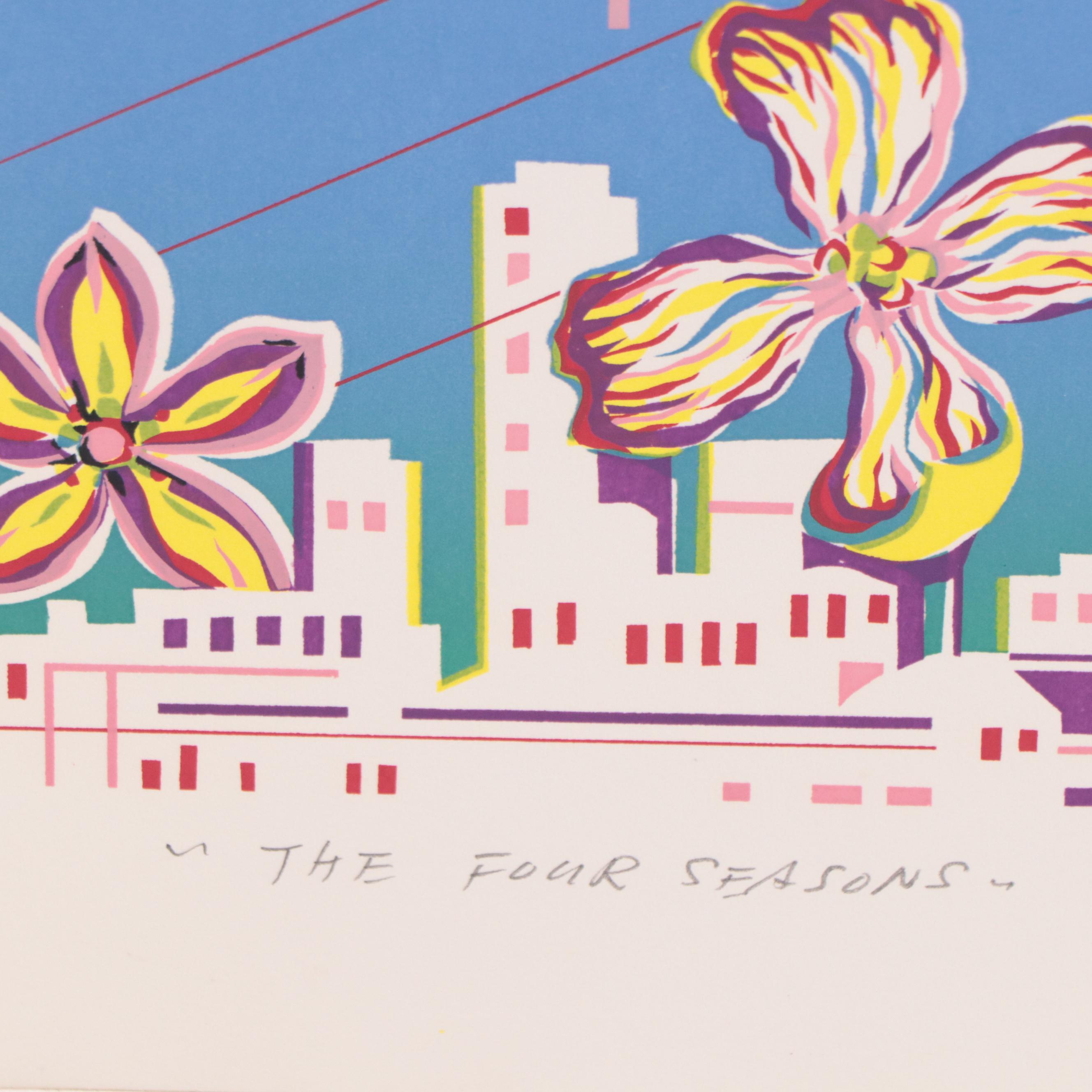 Surreal Serigraph "The Four Seasons"