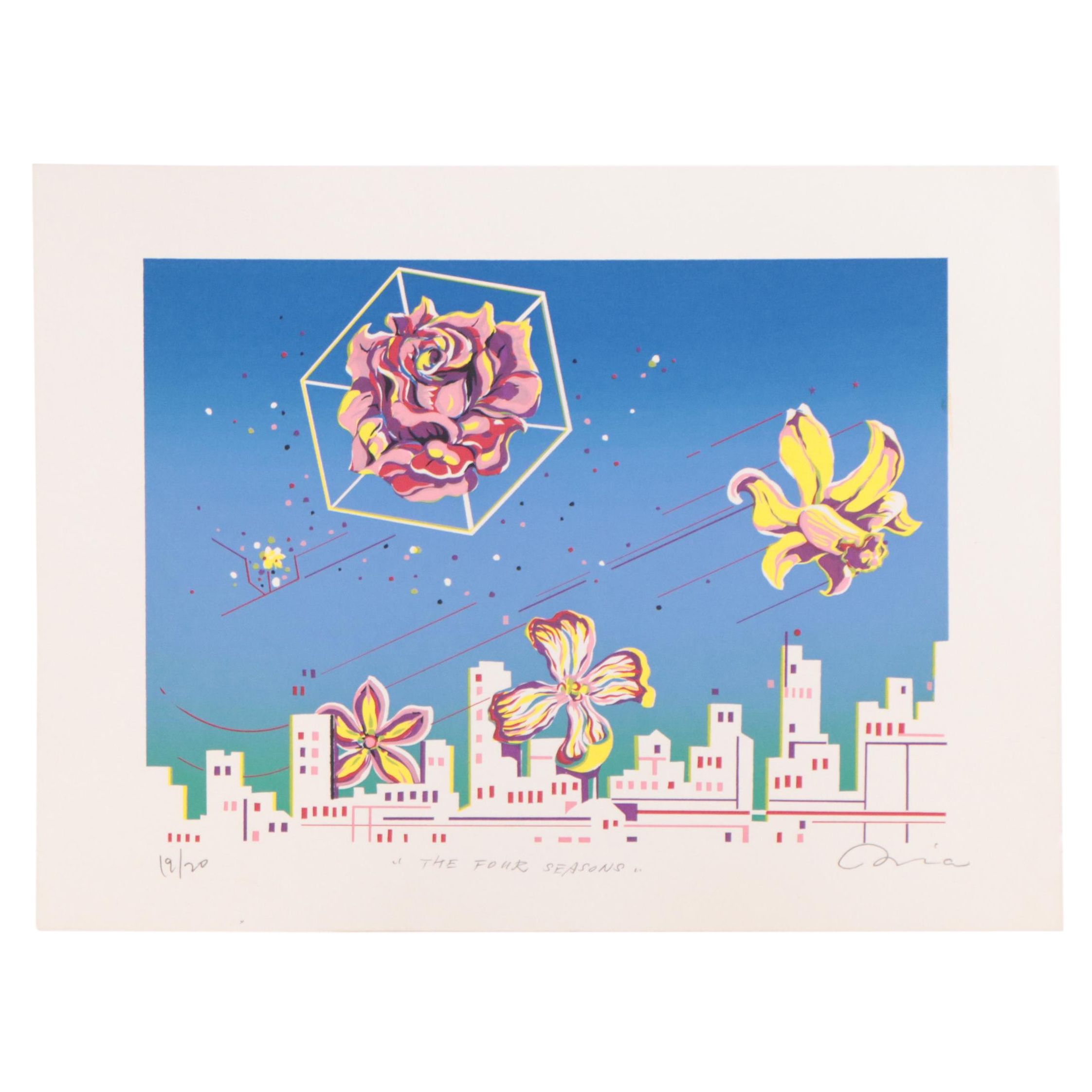 Surreal Serigraph "The Four Seasons"