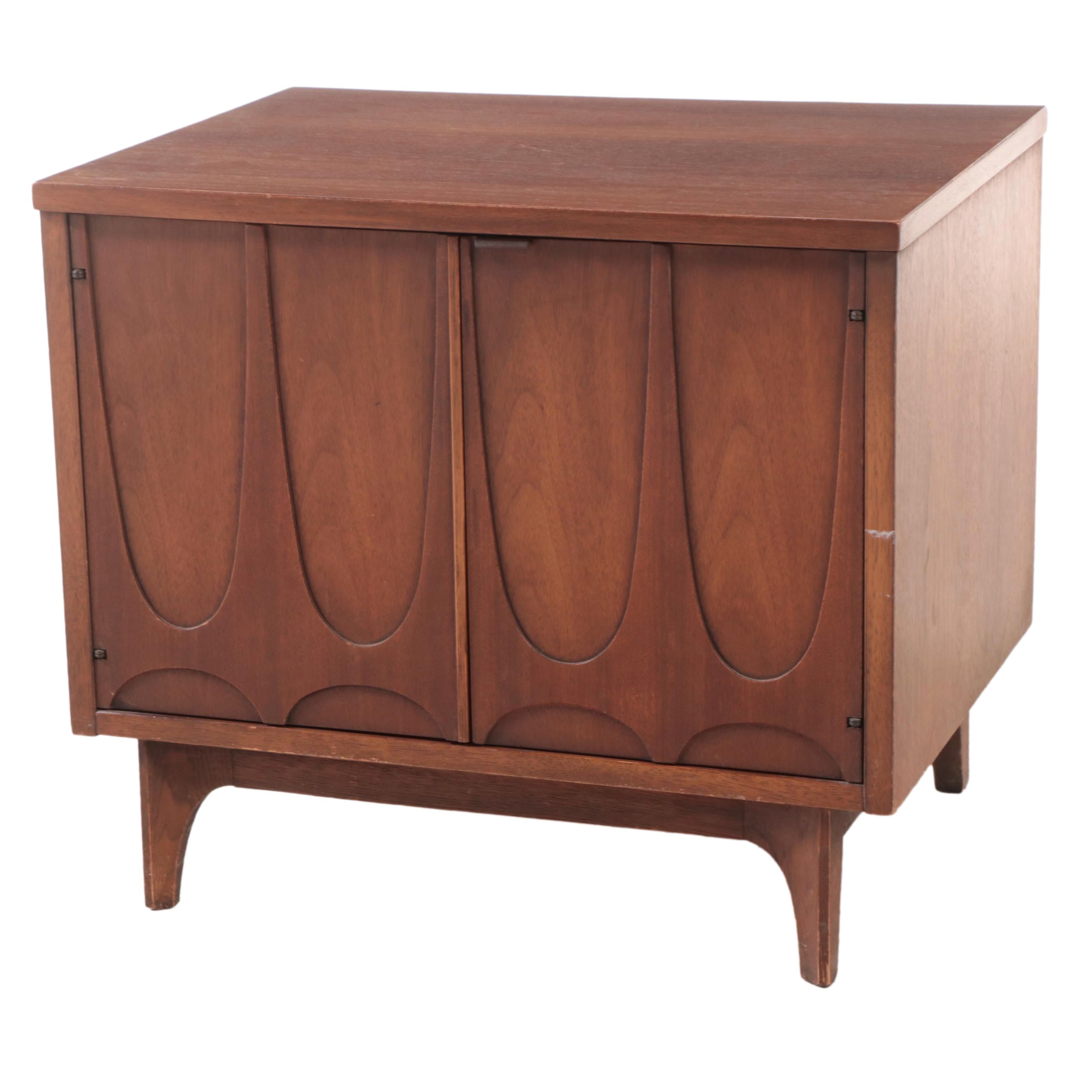 Broyhill "Brasilia" Mid Century Modern Walnut Nightstand