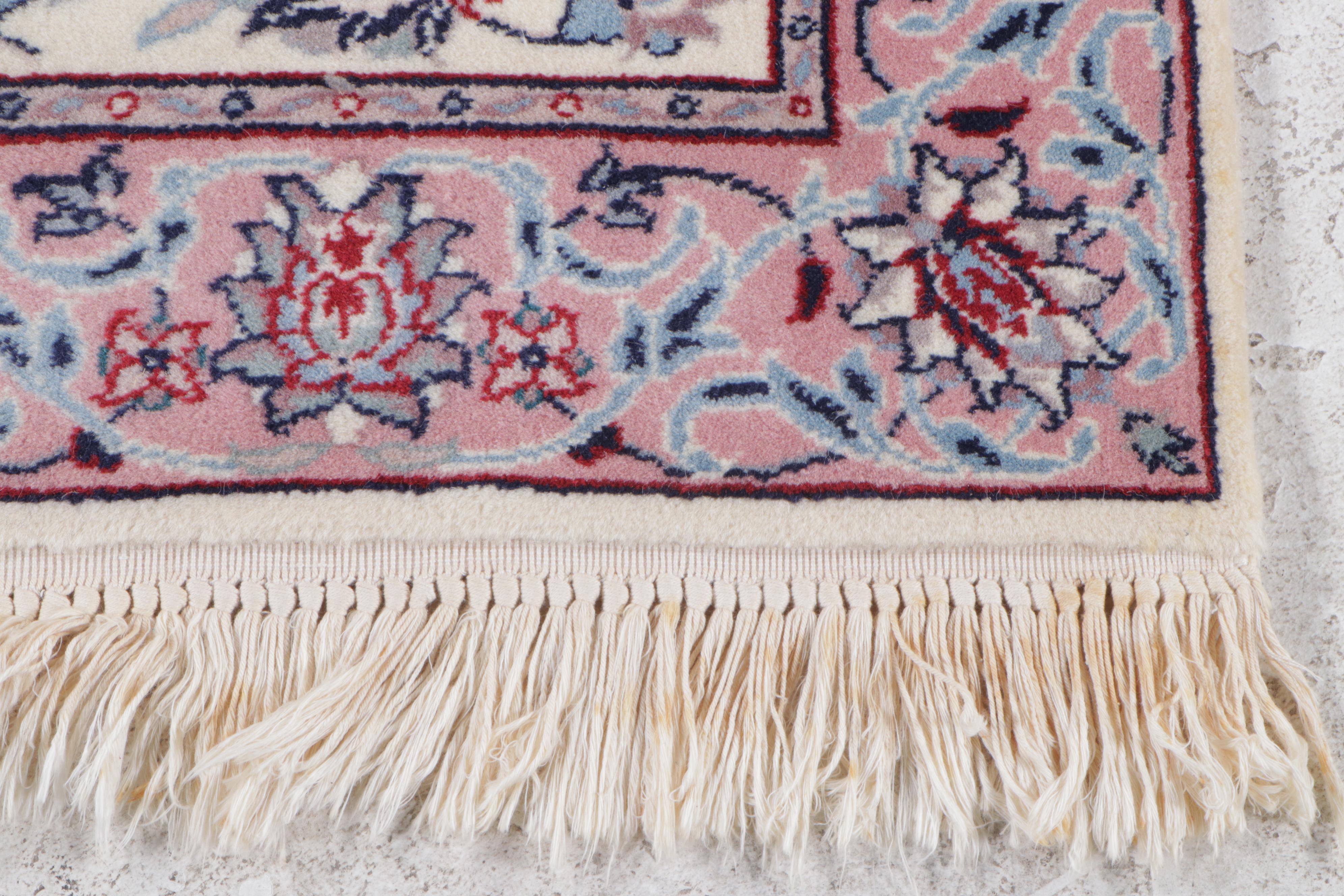 2'7 x 12'2 Hand-Knotted Indian Agra Carpet Runner