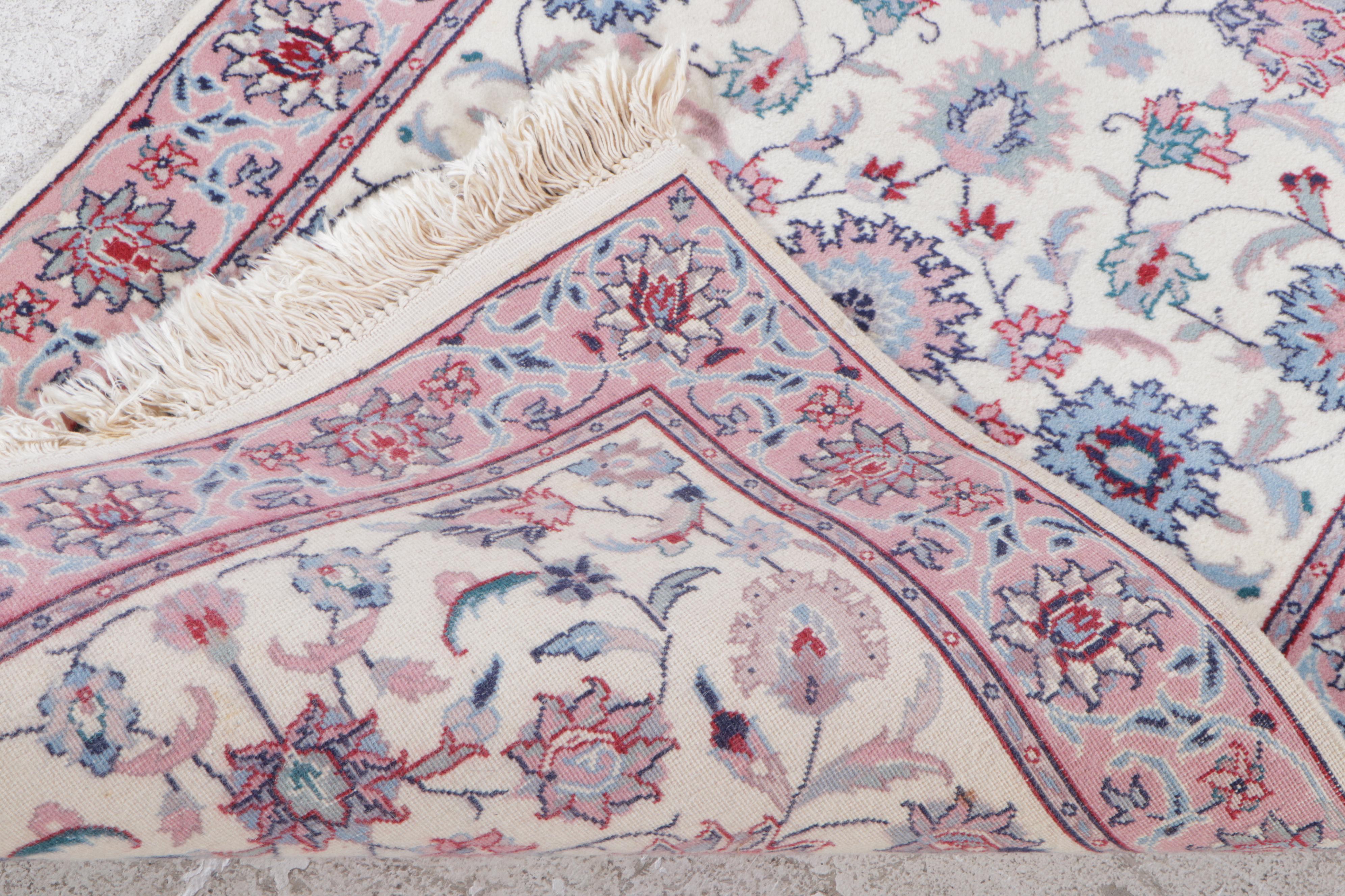 2'7 x 12'2 Hand-Knotted Indian Agra Carpet Runner