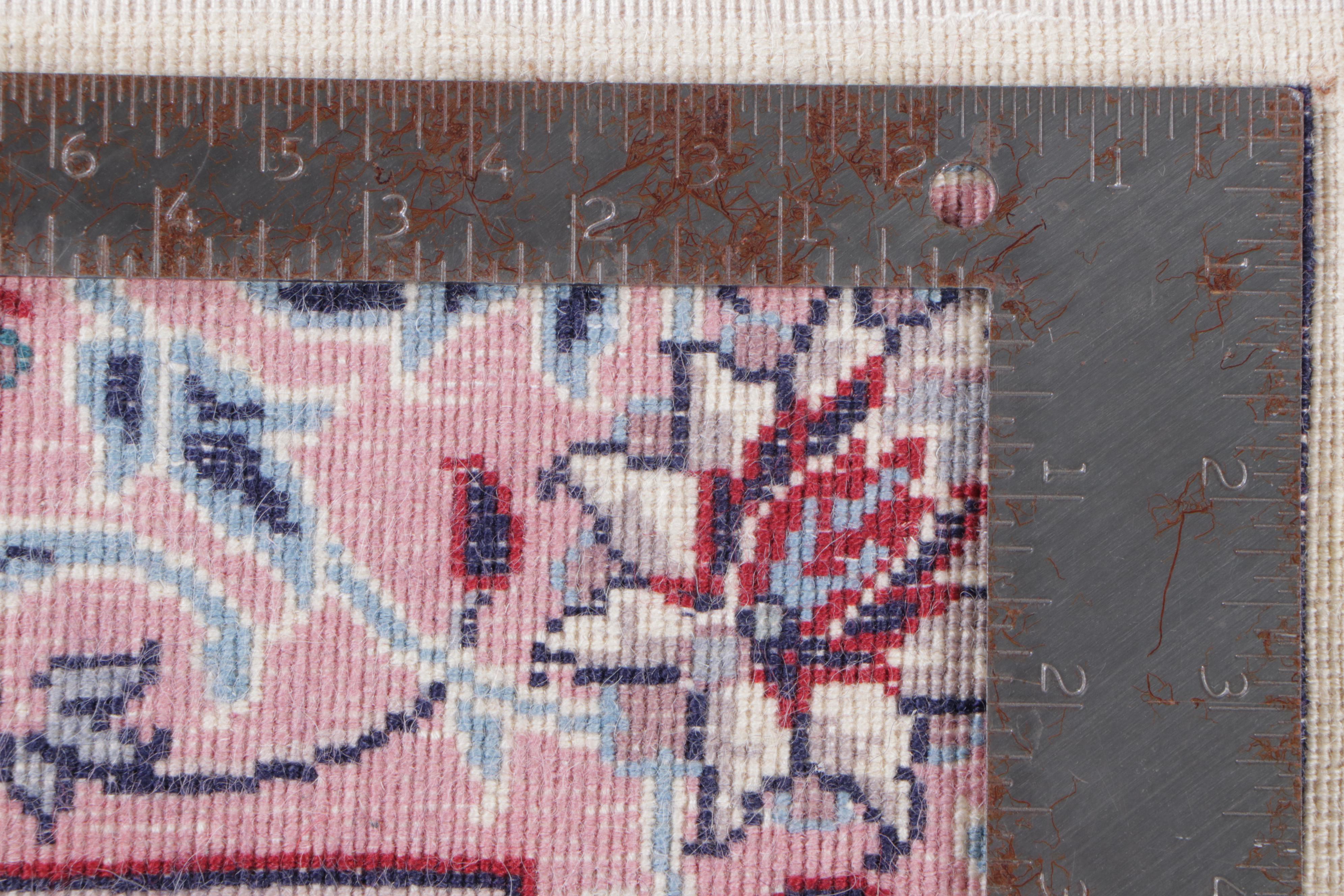 2'7 x 12'2 Hand-Knotted Indian Agra Carpet Runner