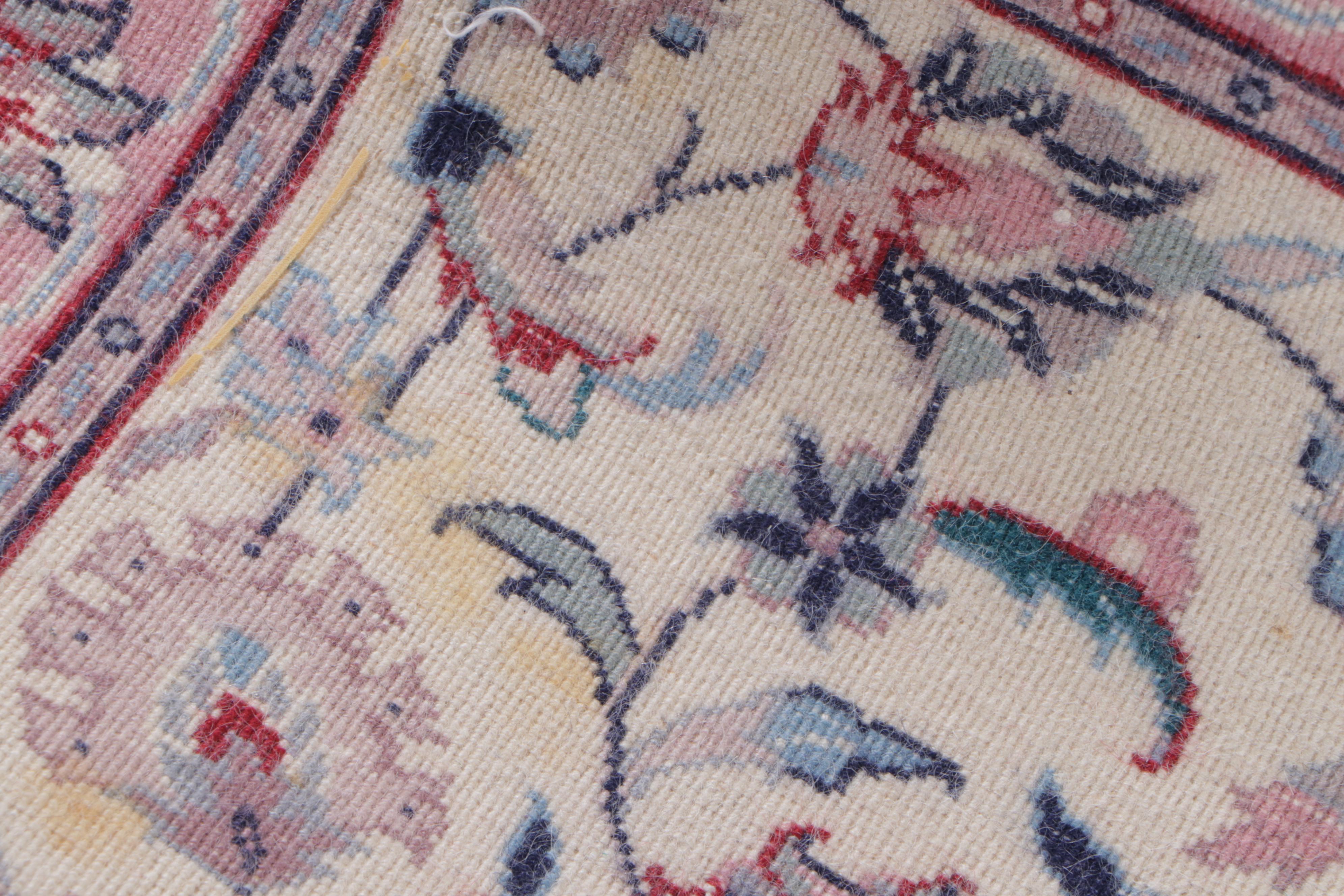 2'7 x 12'2 Hand-Knotted Indian Agra Carpet Runner