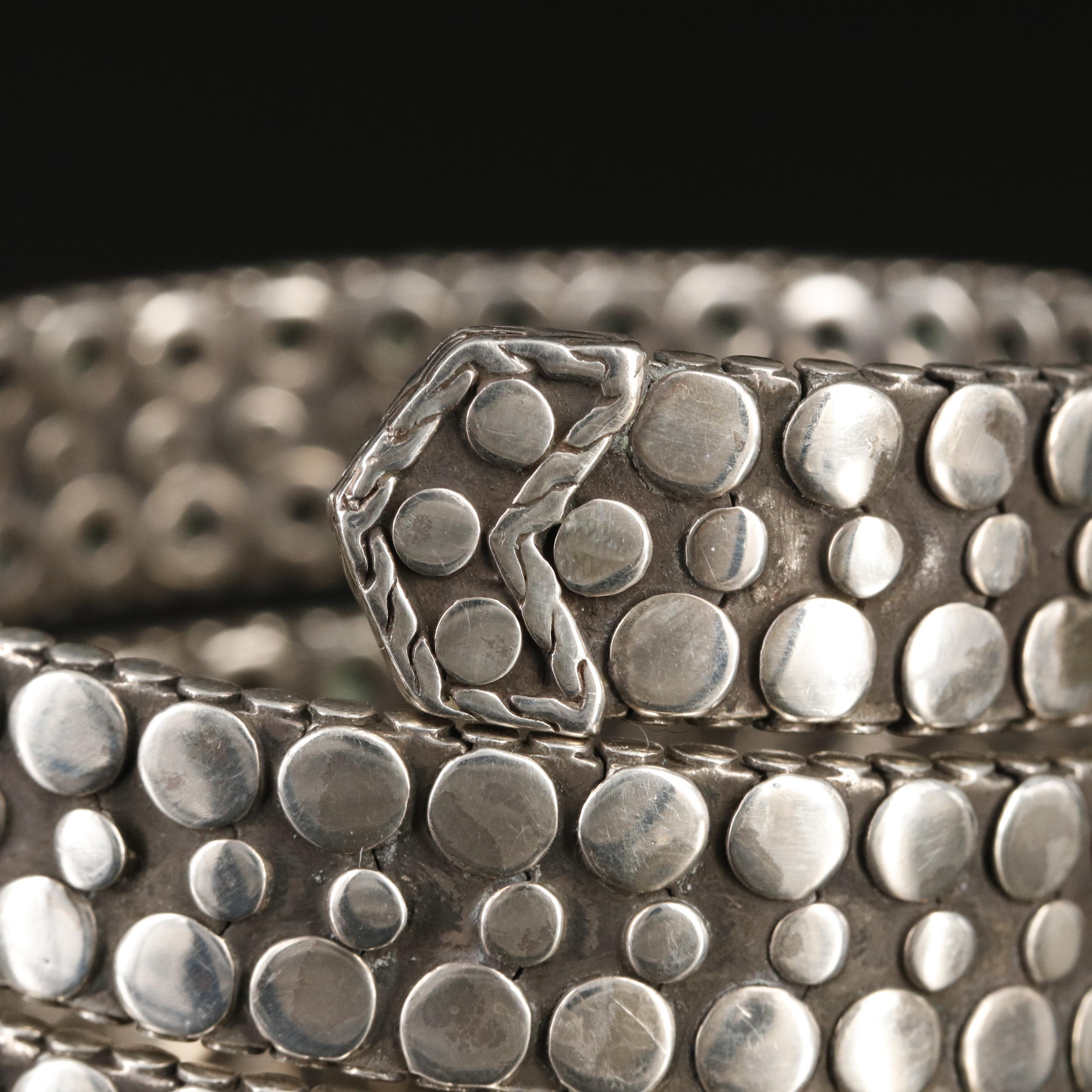 John Hardy Sterling Triple Coil Bracelet