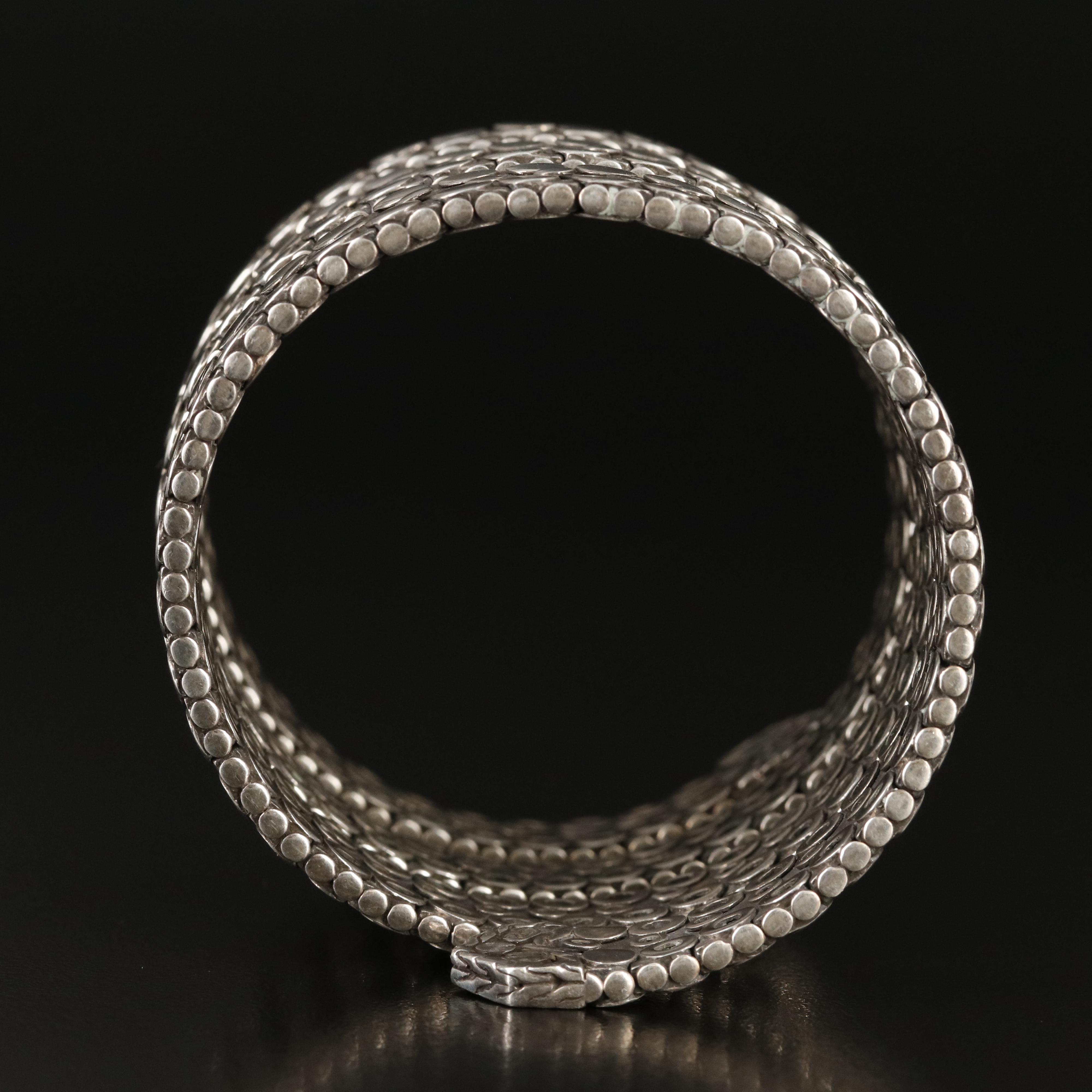 John Hardy Sterling Triple Coil Bracelet