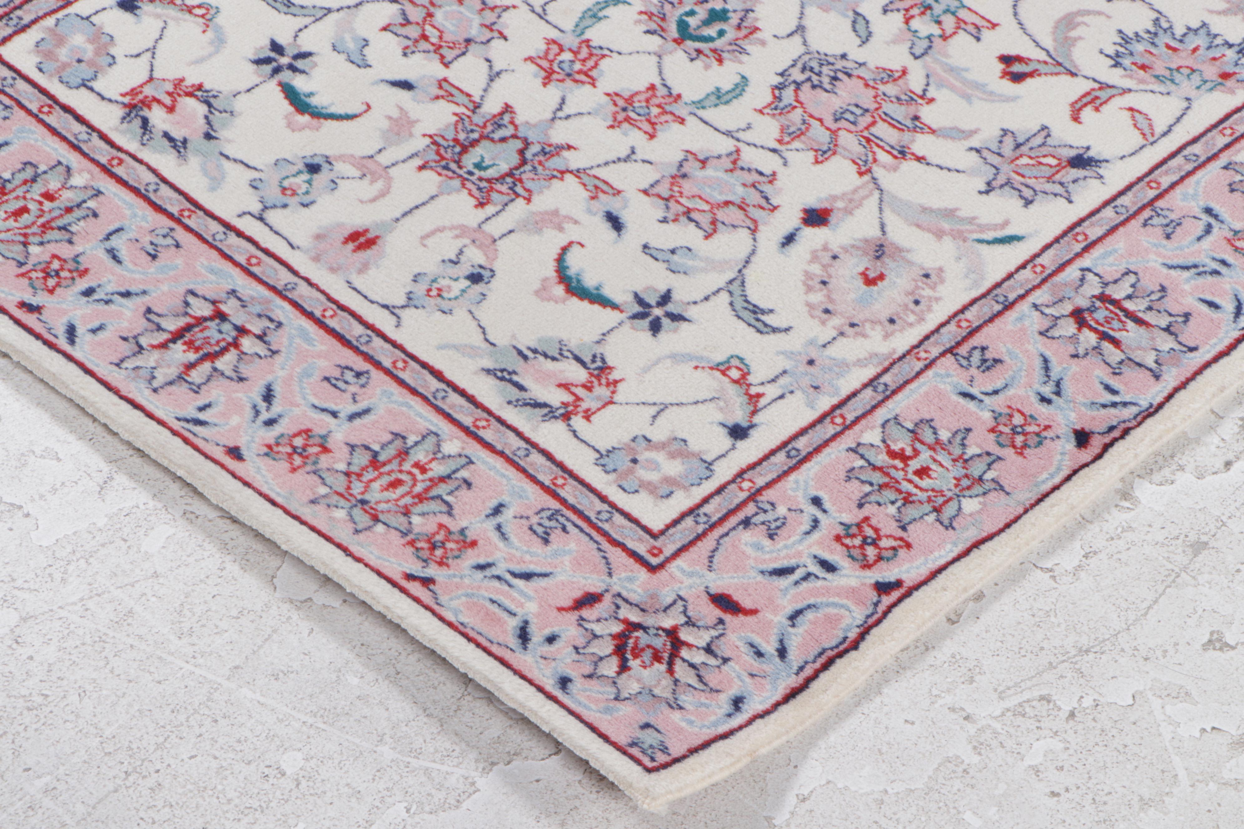 2'7 x 13'6 Hand-Knotted Indian Agra Carpet Runner